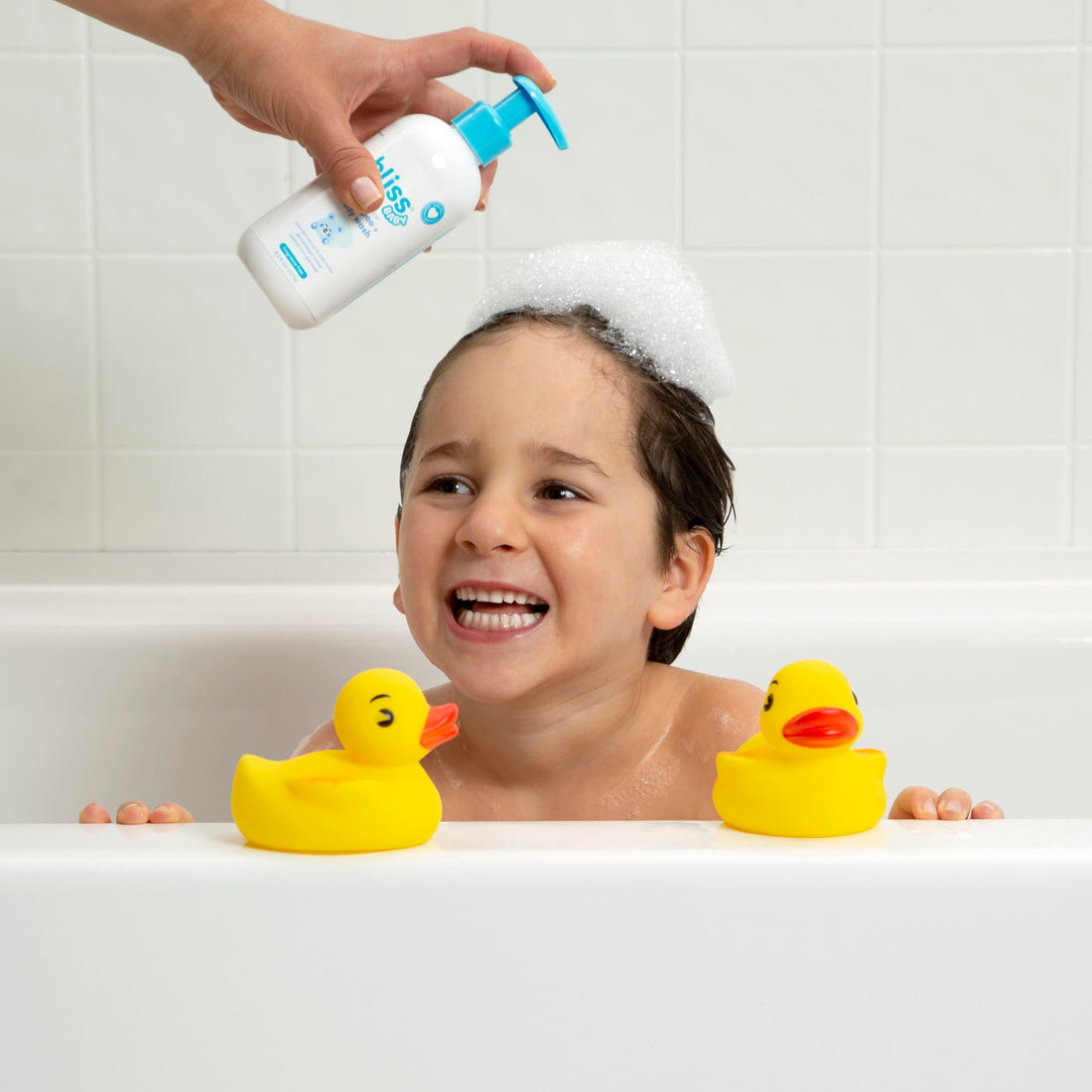 Bliss Baby Shampoo & Wash, Premium 2-in-1 For Babies & Kids, Unscented & Hypoallergenic - Pediatrician Approved - Dermatologist Tested - Vegan, Hydrating & For Sensitive Skin - Shea Butter & Calendula