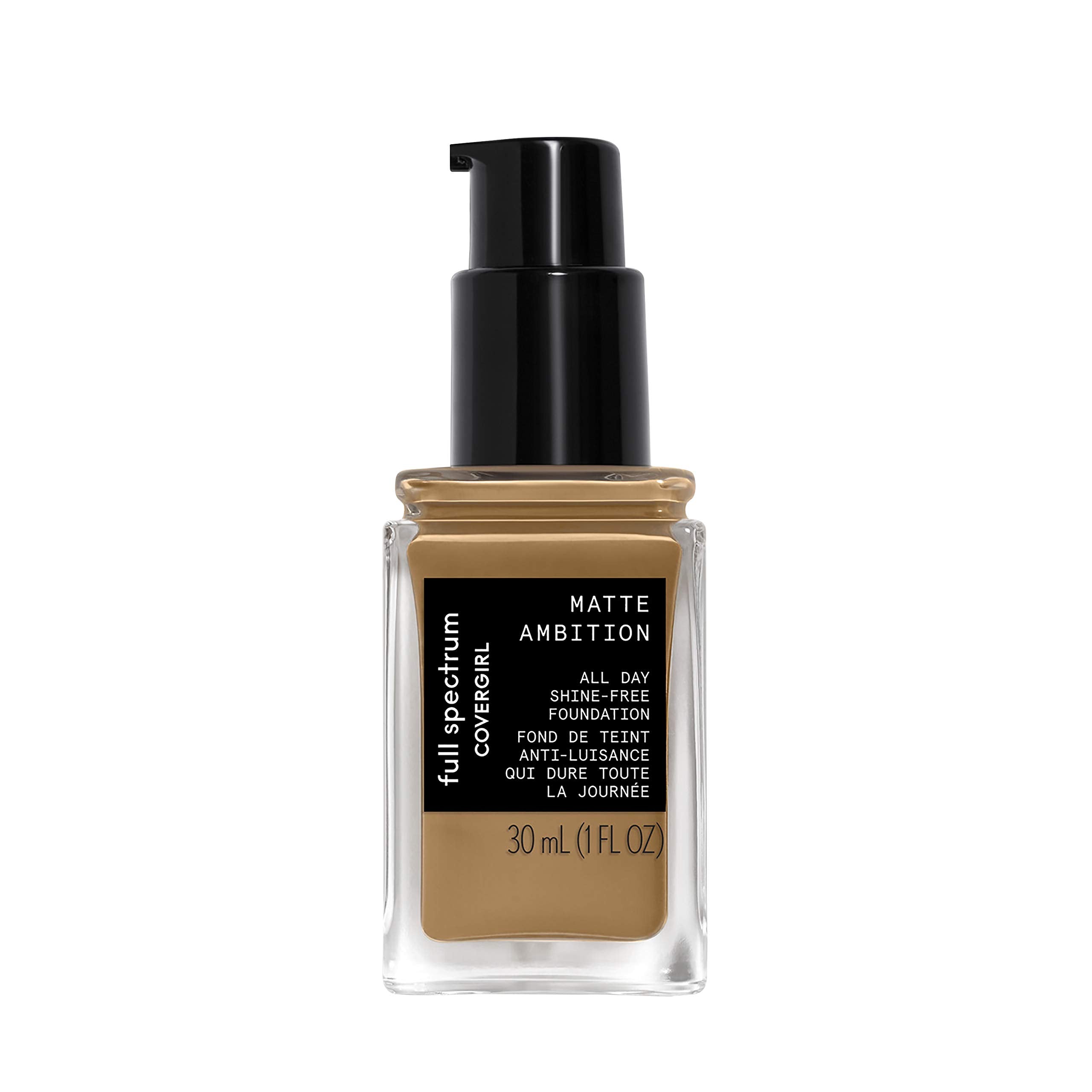 COVERGIRL Matte Ambition, All Day Foundation, Tan Golden 1, 1.01 Ounce