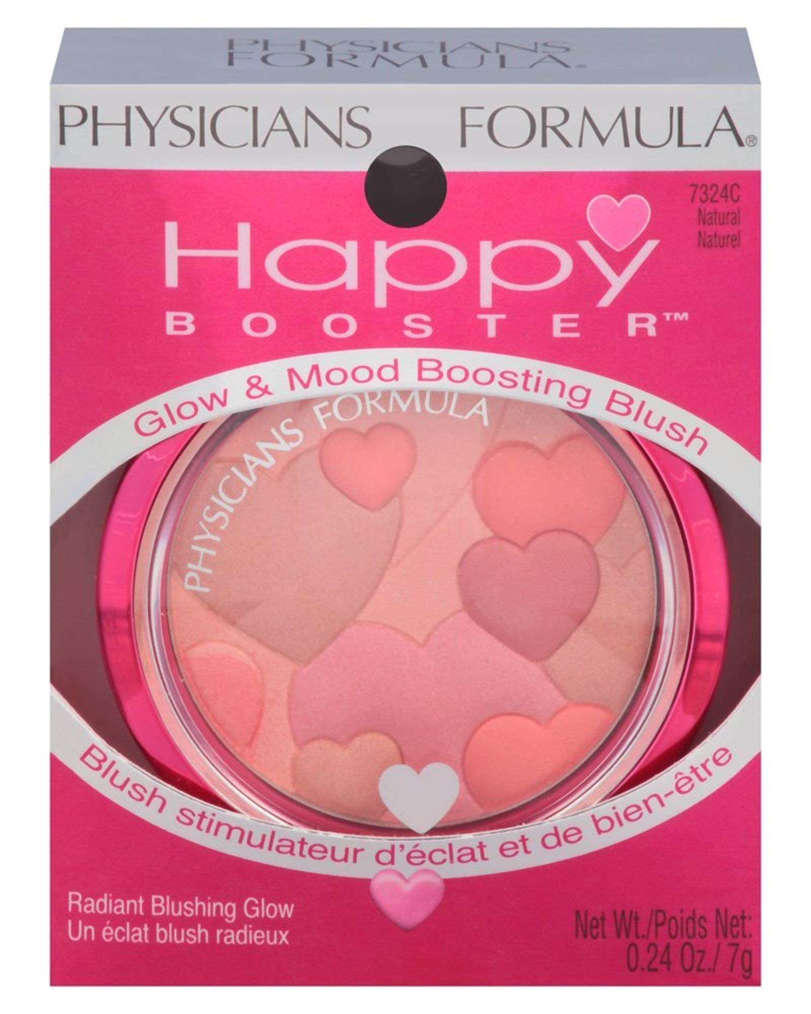 Physicians Formula Happy Booster Heart Glow & Mood Boosting Blush, Natural, Dermatologist Tested