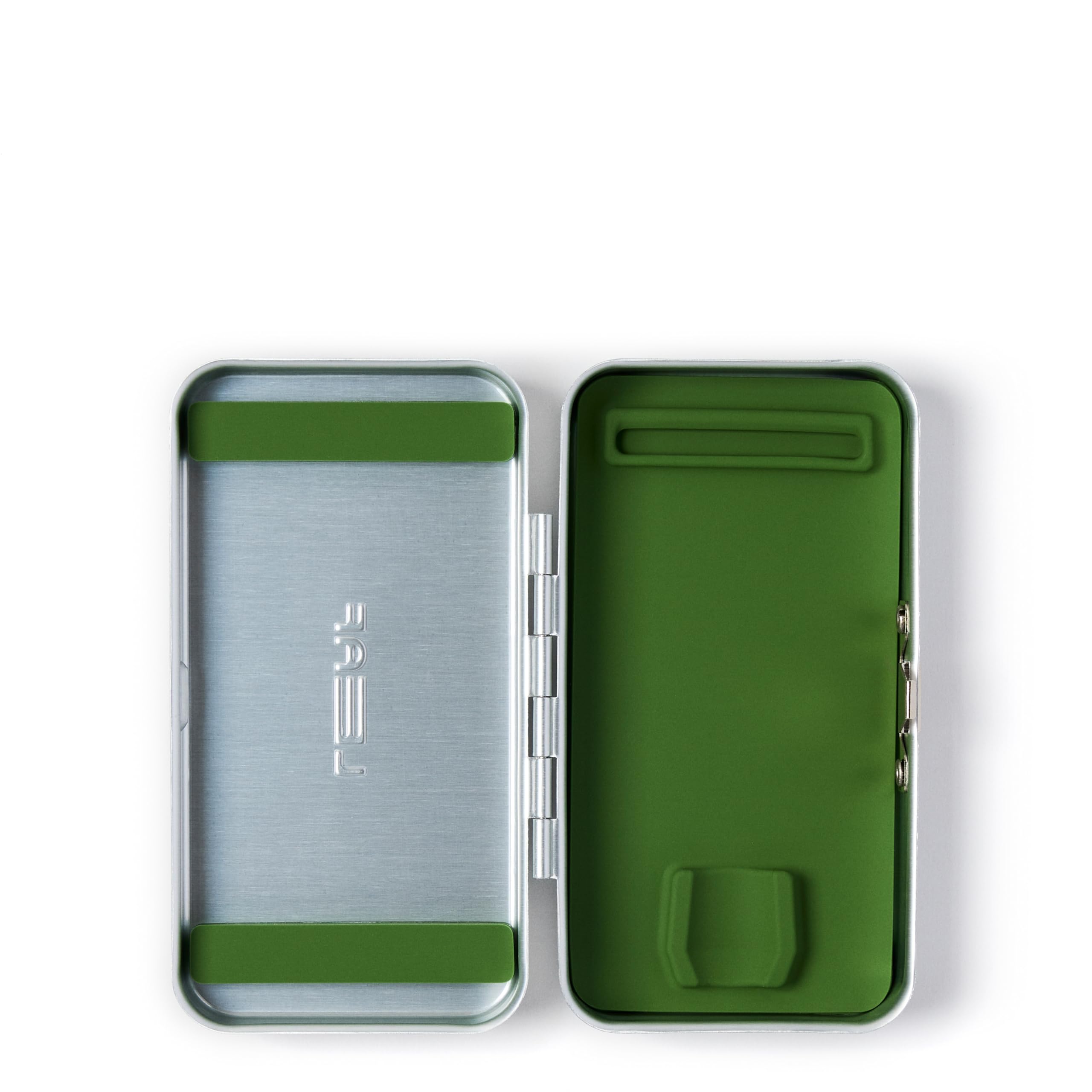 Leaf Shave | The Twig Razor & Thorn Razor Case, Silver - Portable Aluminium and Silicone Travel Case