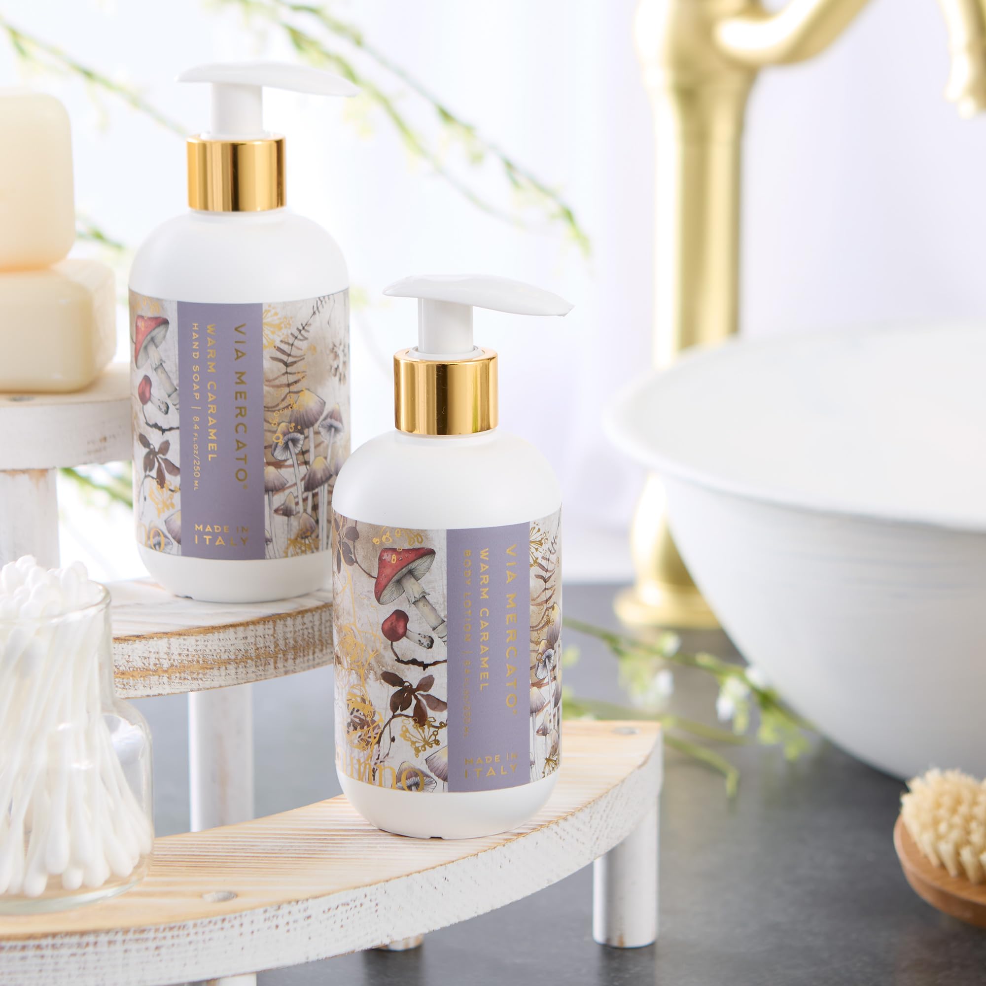 Via Mercato Autunno 8.4 Fl Oz Body Lotion, Moisturizing, Non-Greasy Formula, Warm Caramel