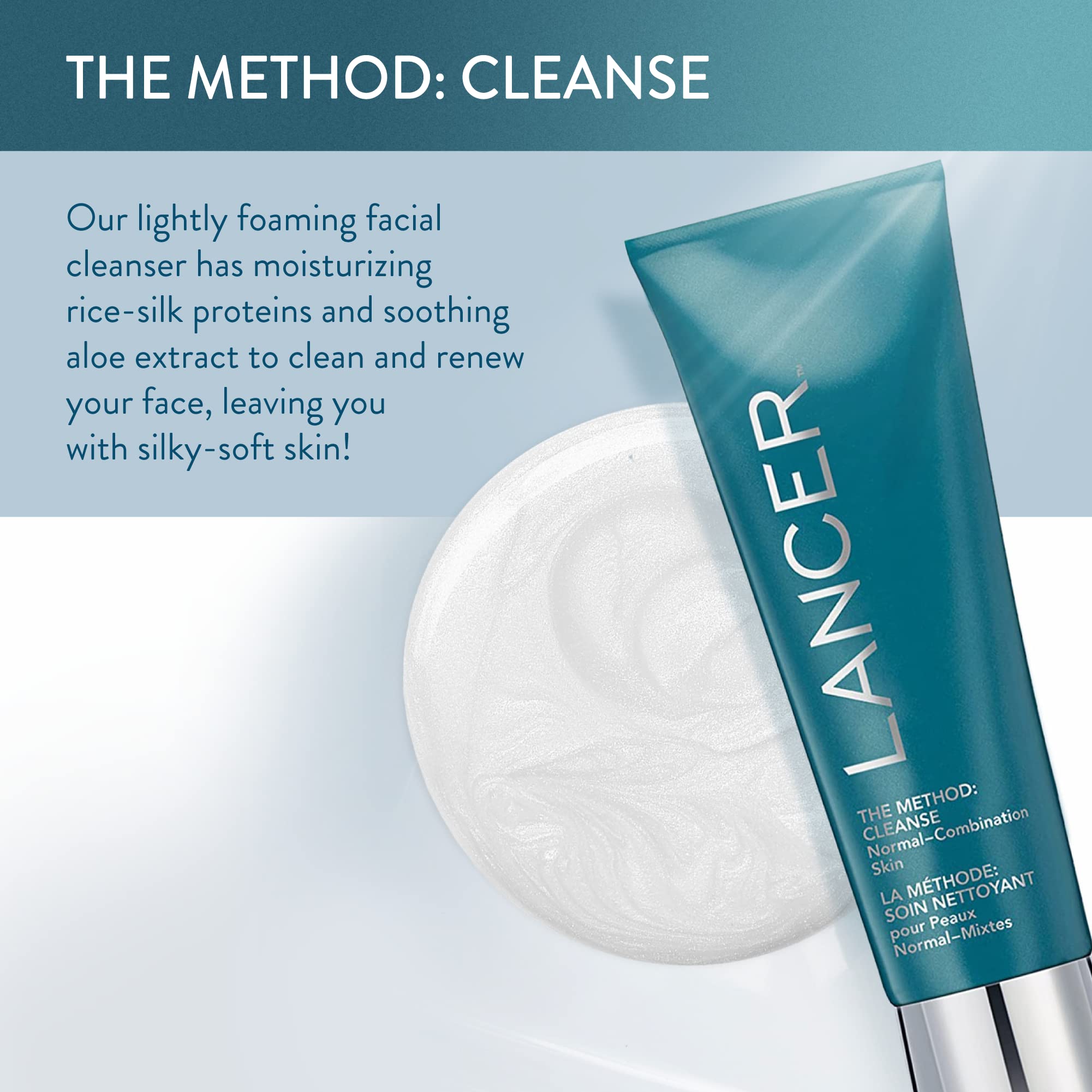 Lancer Skincare The Method: Cleanse Normal-Combination Skin Bonus Size, 8 Fl Oz, 6-Month Supply, Removes Impurities, Surface Dirt and Sebum