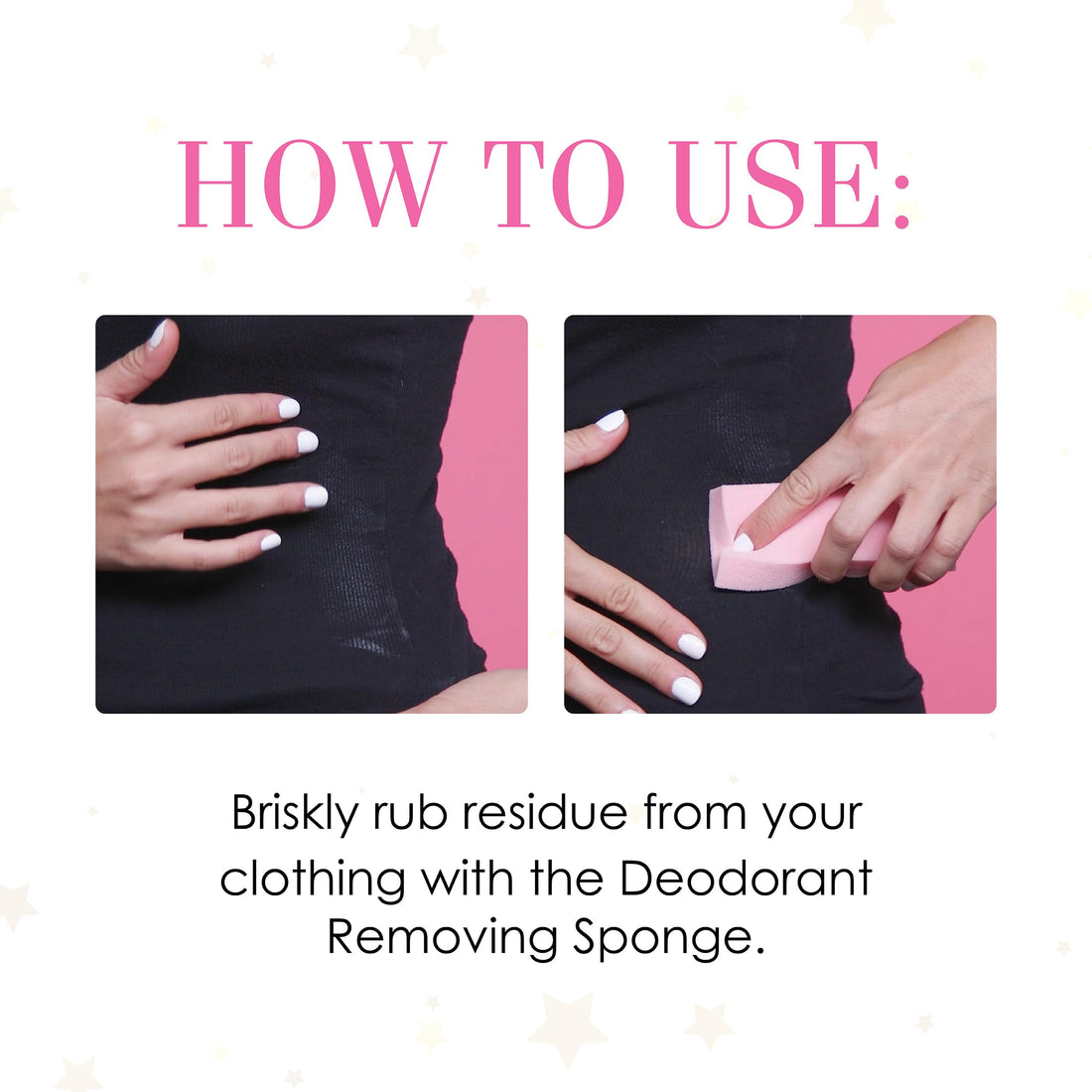 Hollywood Fashion Secrets Deodorant Removing Sponge