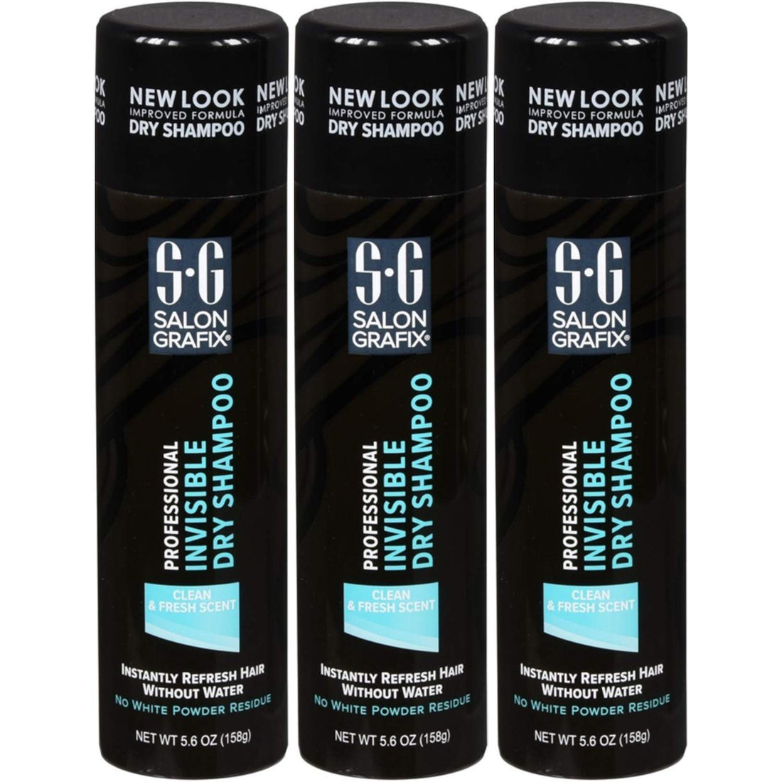 Salon Grafix Professional Invisible Dry Spray Shampoo Salon Grafix Professional Invisible Dry Spray Shampoo, Pack of 3 x 5.6 Oz.