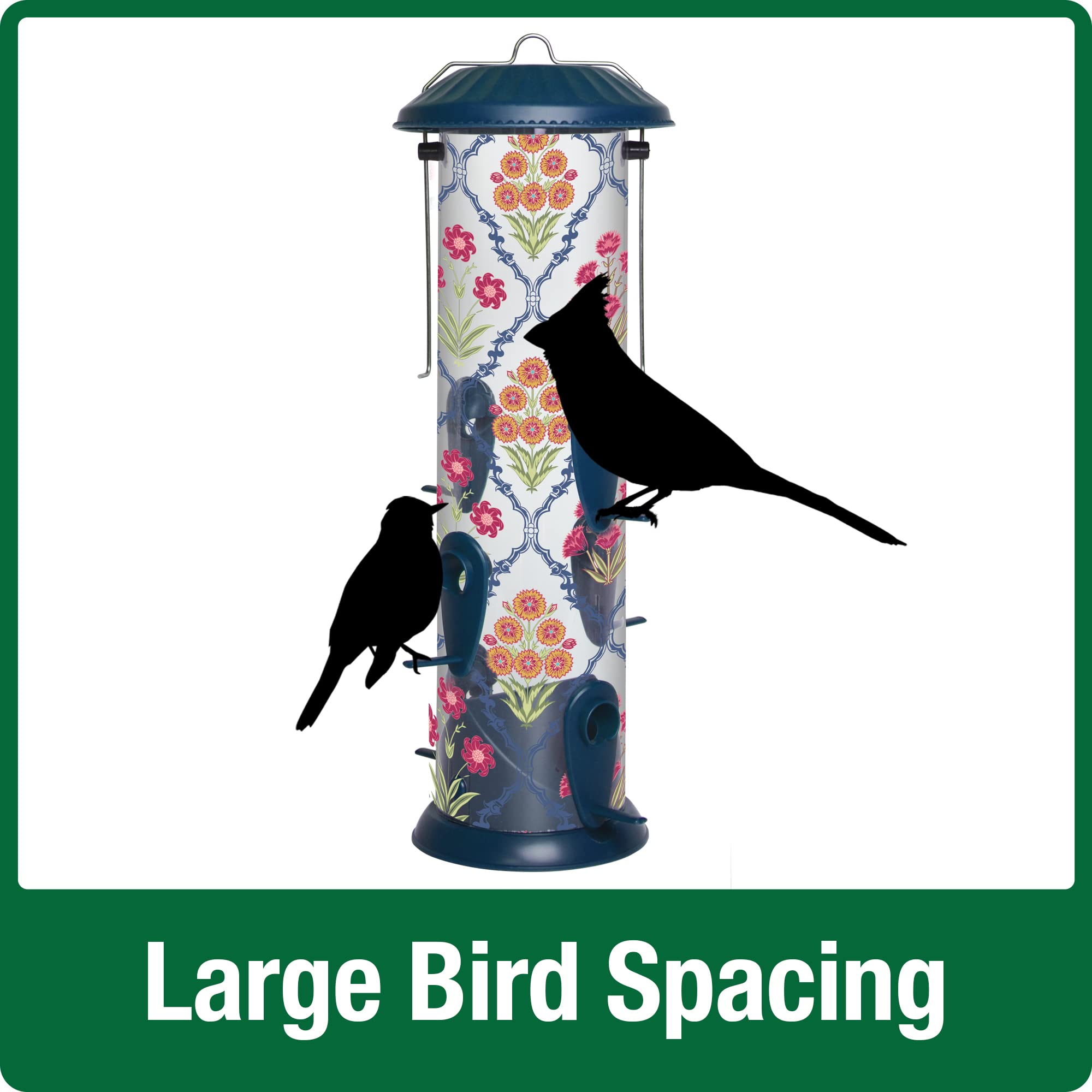 Nature's Way Bird Products Garden Floral Easy Clean Feeder