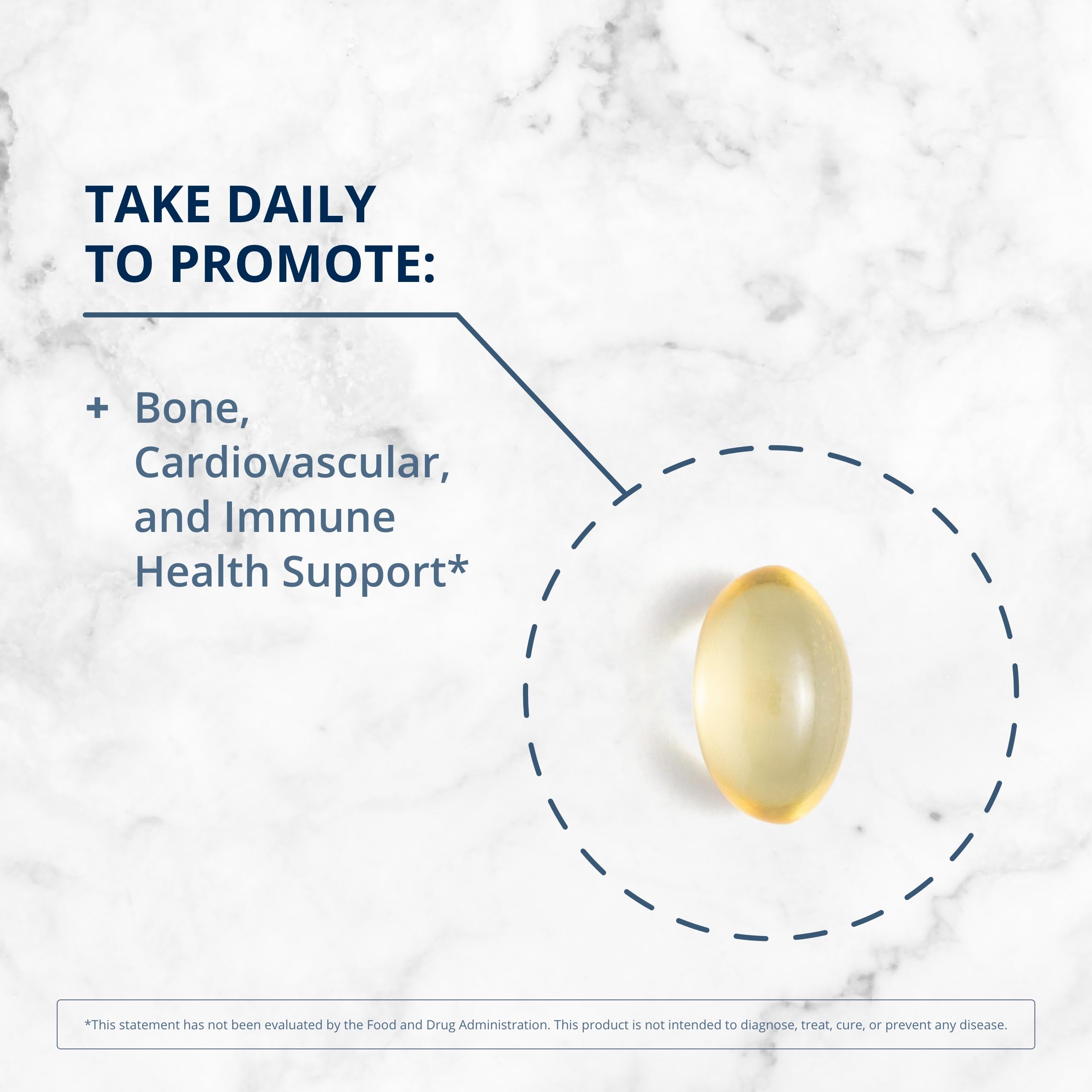 Metagenics Vitamin D3 5000 - for Immune Support, Bone Health & Heart Health* - High Potency Vitamin D - Non-GMO - Gluten-Free - 120 Softgels