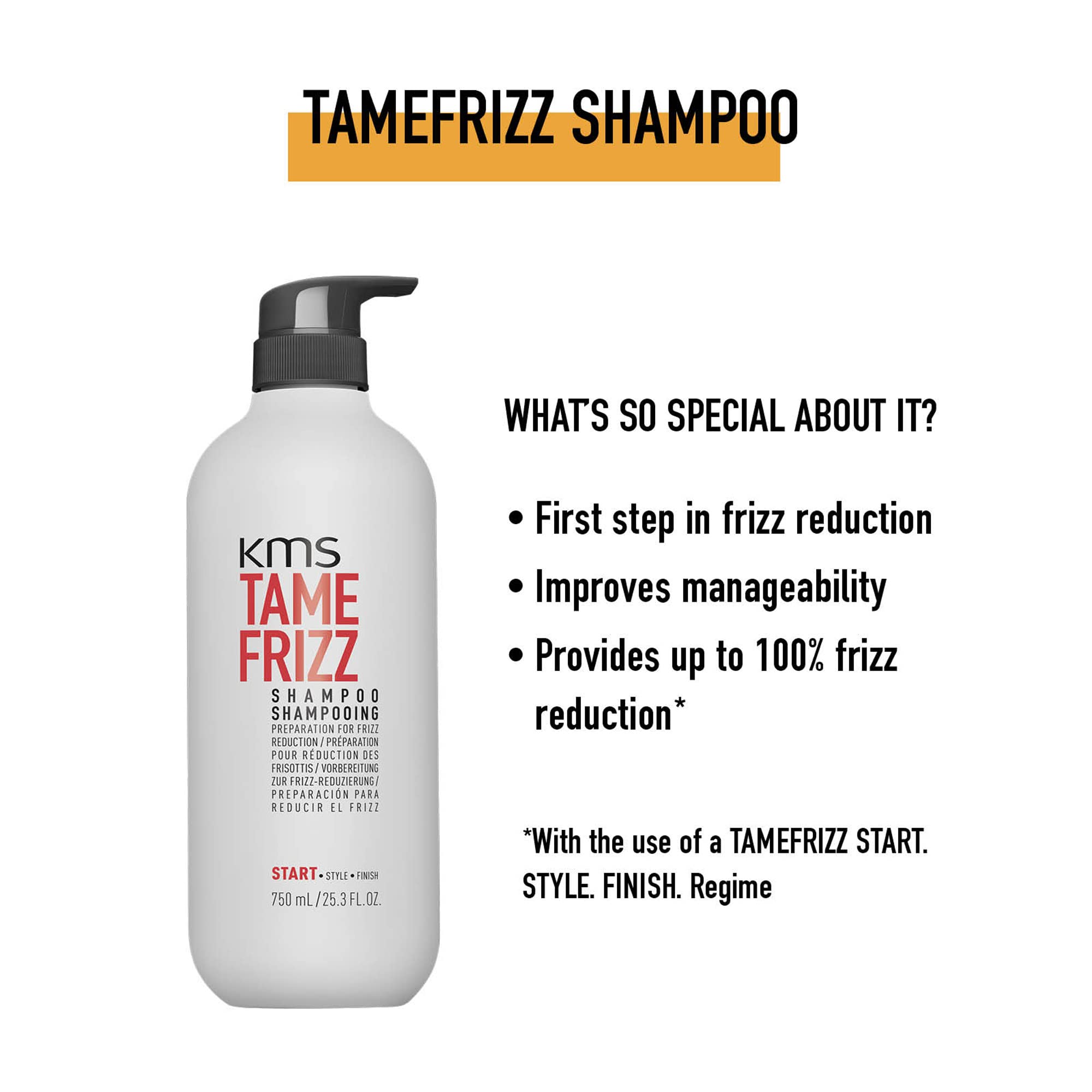 START by KMS TameFrizz Shampoo 750ml