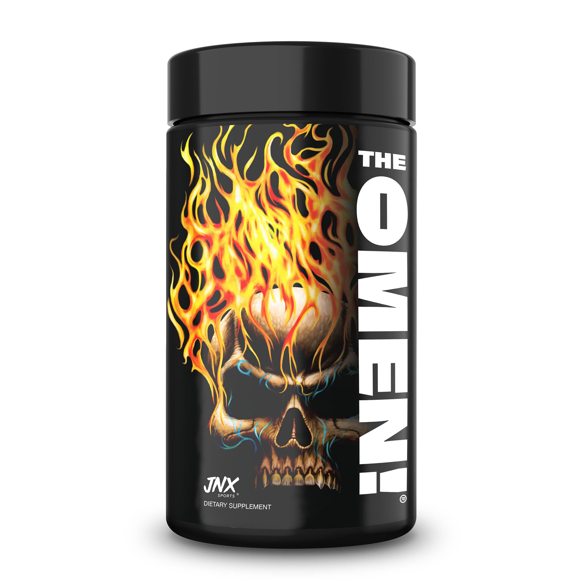 JNX SPORTS The Omen! Thermogenic Fat Burner – Dietary Supplement for Men & Women with L Carnitine | Appetite Suppressant & Metabolism Booster | 100 Capsules