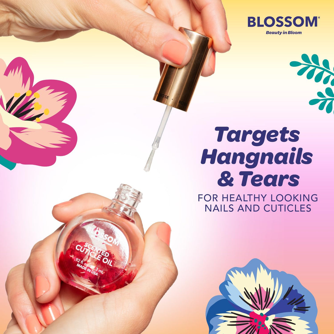 BLOSSOM SCENTED CUTICLE OIL JUICY PEACH 0.92 oz