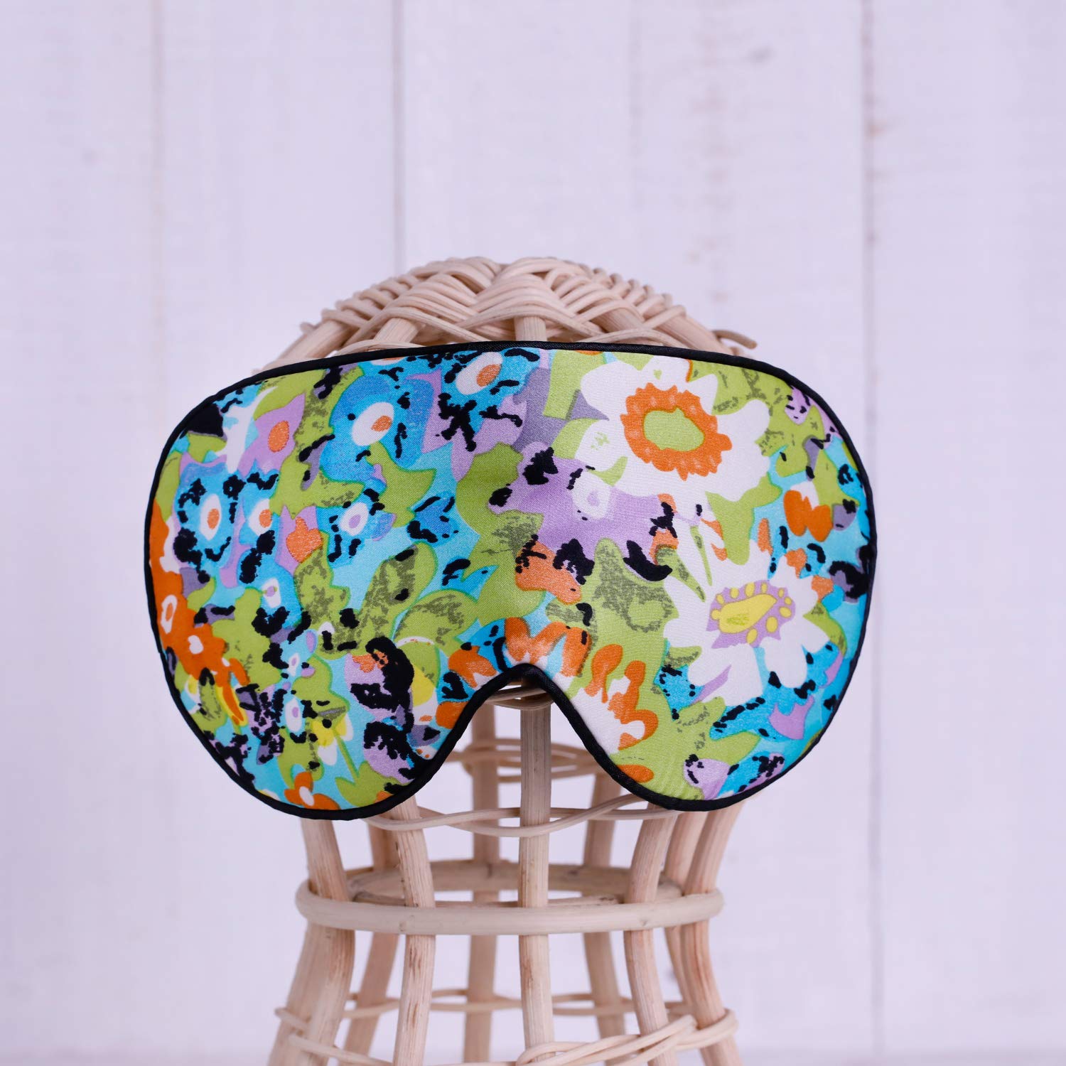 #17: Maxfeel 100% Pure Silk Eye Mask Sleep Eye Mask Eye Cover Eyeshade Sleeping Eye Mask Printed Colors (#17)