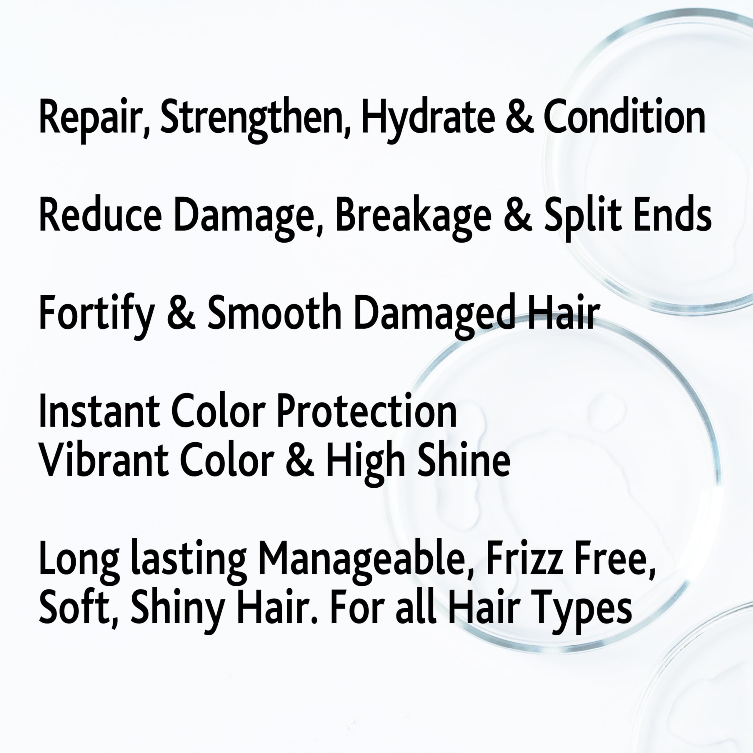 STRONGFORCE Salon Vegan Hair Oil Strengthening & Split End Repair. All Hair Types. Hair serum with Argan Oil, Baobab Oil, Avocado, Moringa, Niacinamide, Biotin & Hair Vitamins. Instant Hair Detangler