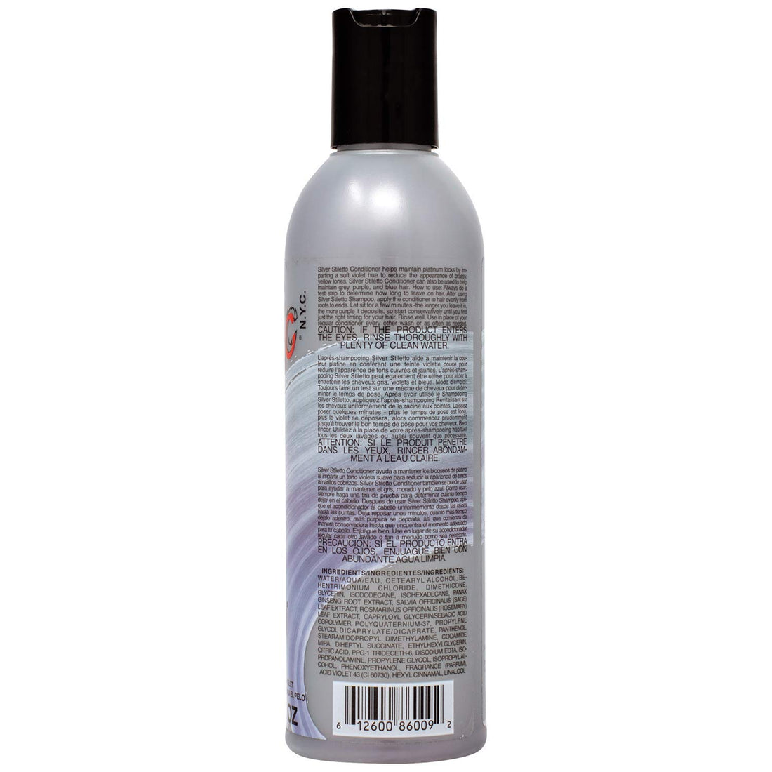 MANIC PANIC Silver Stiletto Purple Color Depositing Conditioner - Purple Conditioner for Blonde, Grey, Purple & Blue Hair - Neutralizes Brass & Yellow Tones - Vegan & Cruelty-Free (8oz)