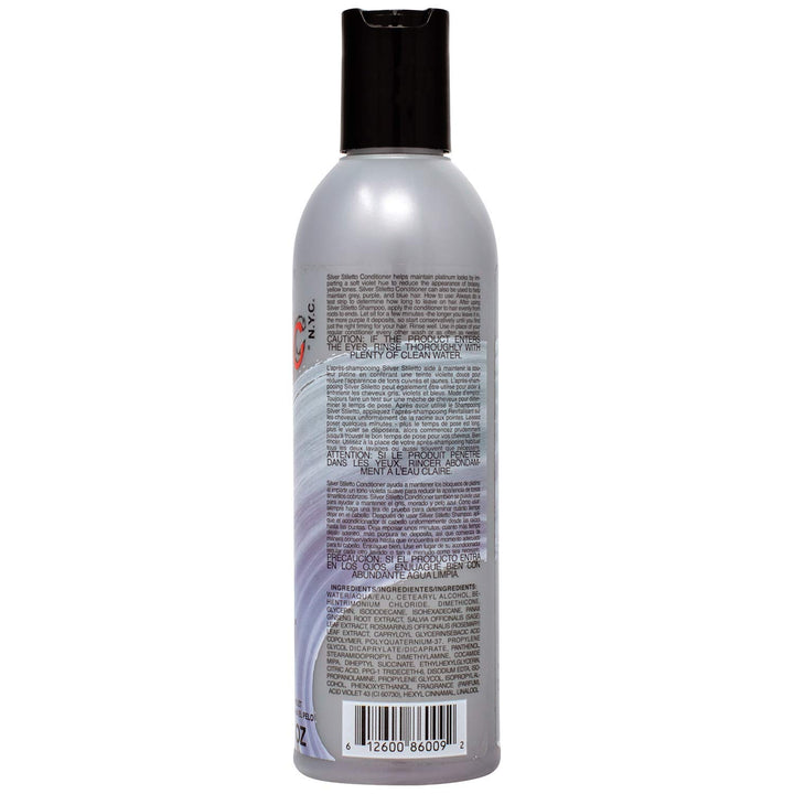 MANIC PANIC Silver Stiletto Purple Color Depositing Conditioner - Purple Conditioner for Blonde, Grey, Purple & Blue Hair - Neutralizes Brass & Yellow Tones - Vegan & Cruelty-Free (8oz)