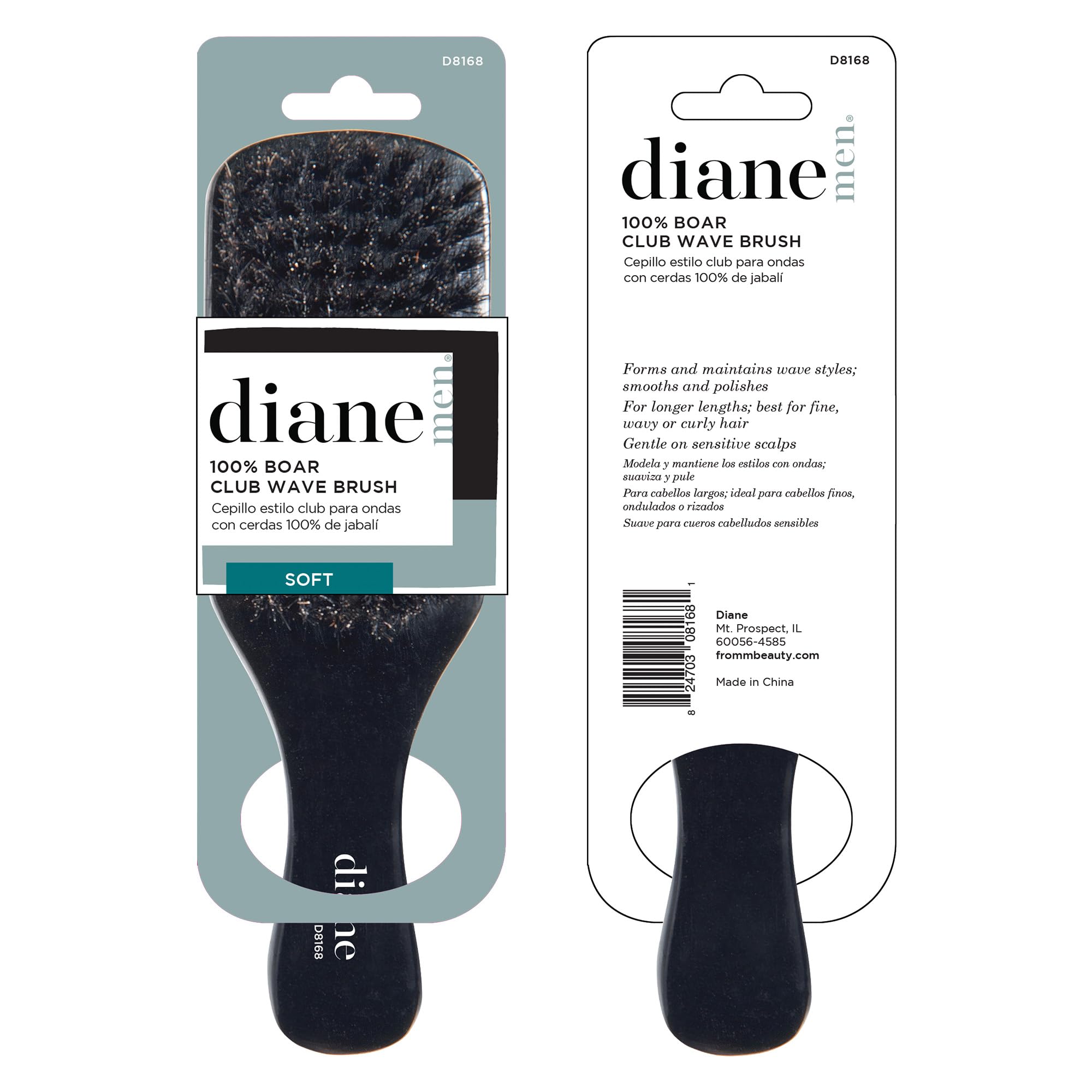 Diane 100% Boar Softy Club Hair Brush