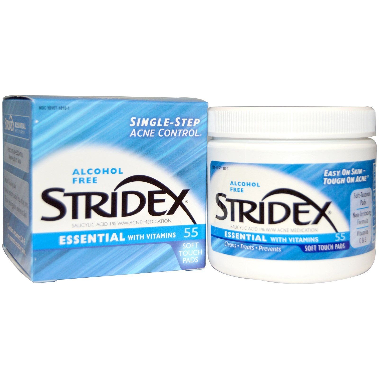 Stridex Essential Daily Care Pads , 55 ct