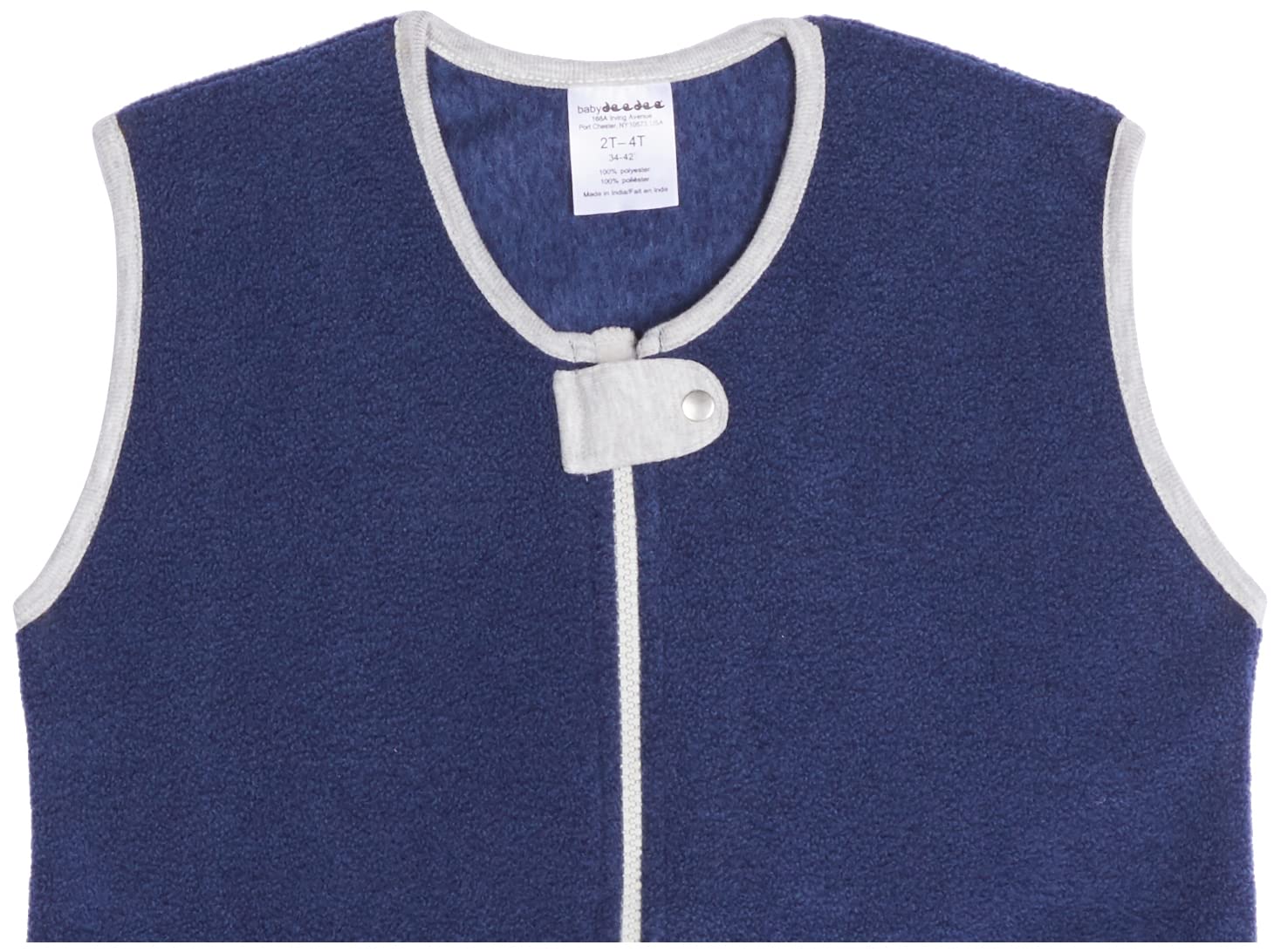 baby deedee Fleece Sack with Feet, Sleep Kicker, Toddler Wearable Blanket Sleeper, Navy, 2-4T (Pack of 1)