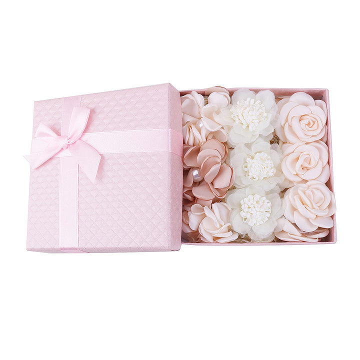 BFNAAgirl Flower Headband for Baby Girl Elastic Baby Floral Headbands Crown Hairbands Hair Accessories for Newborn Infant Toddlers Kids 3pcs/set