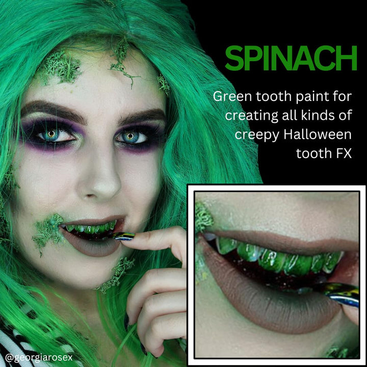 Mehron Makeup Tooth FX with Brush (.125 ounce) (Spinach)