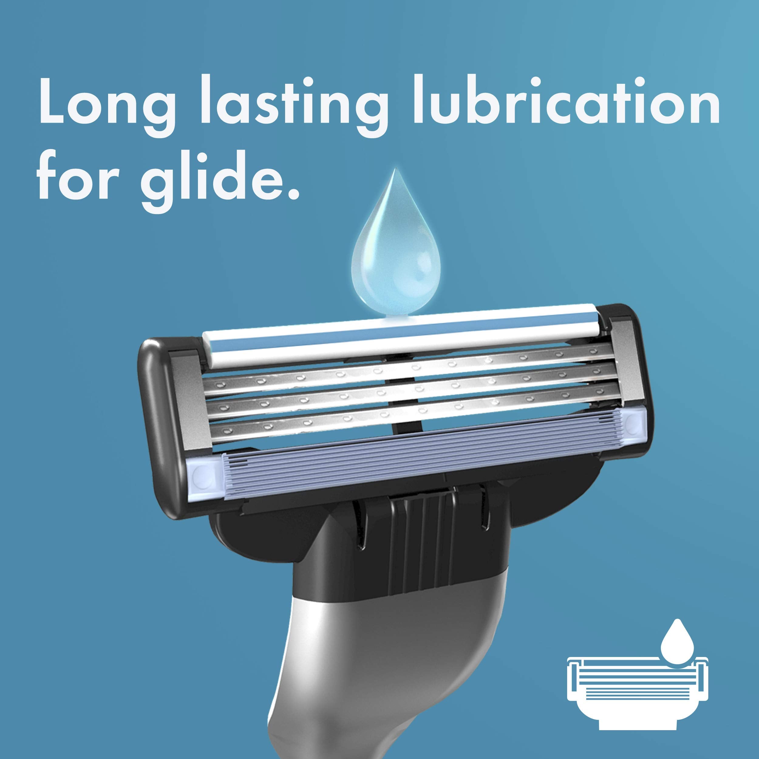 Gillette Mach3 Mens Razor Blade Refills, 15 Count, Designed for Sensitive Skin