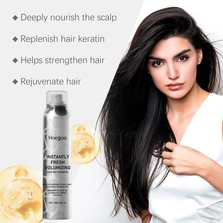 LOYOTICE Volumizing Dry Shampoo, Instantly Fresh Volumizing Hair Dry Shampoo, Dry Shampoos for Dark Hair, Refreshing And Non-Greasy Touch Activated Dry Shampoo(150ml)