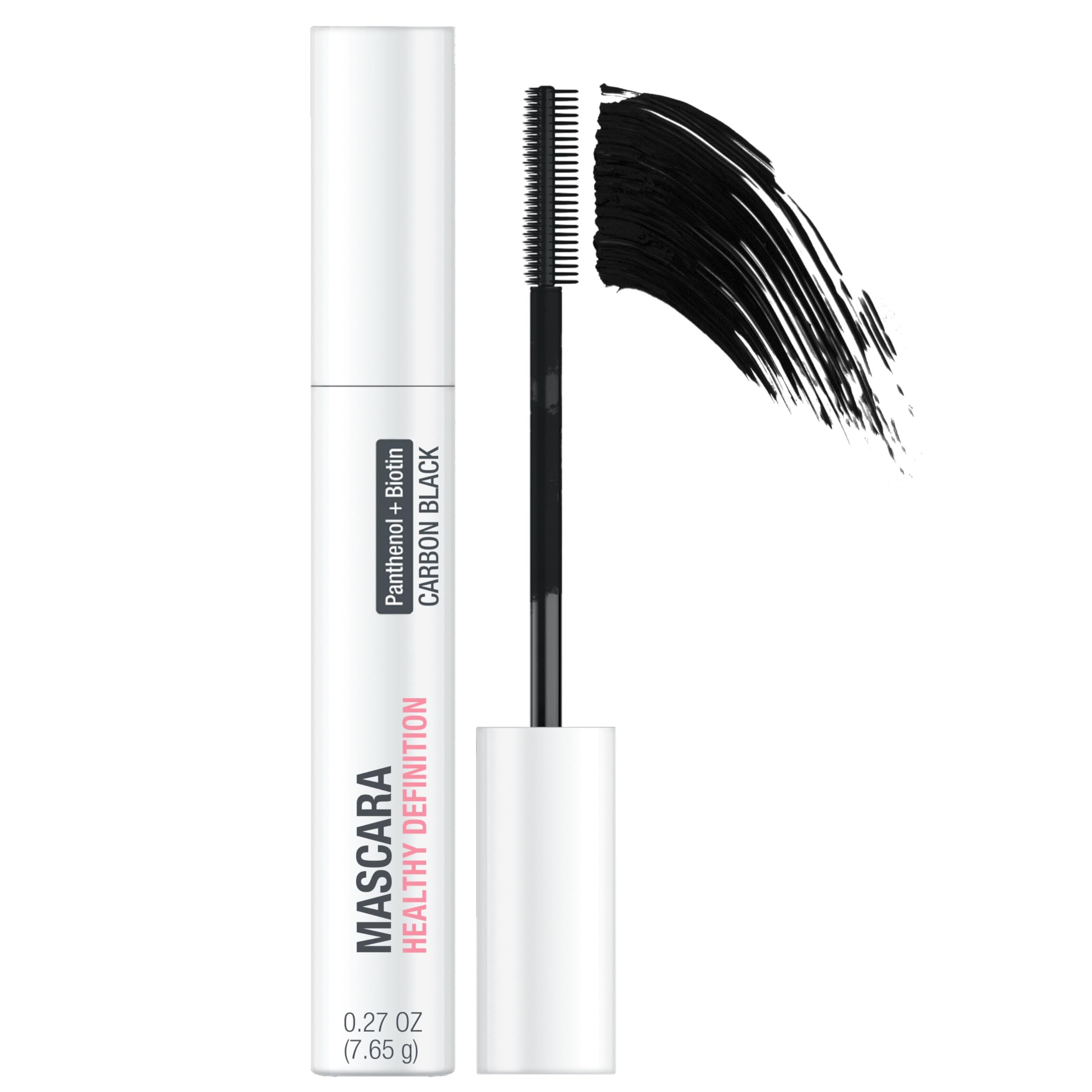 Neutrogena Healthy Definition Mascara, Eyelash Mascara Defines, Lifts, Curls, Lengthens & Volumizes Lashes, Dual-Sided Mascara Comb + Brush for Natural Application, Carbon Black, 0.27 oz