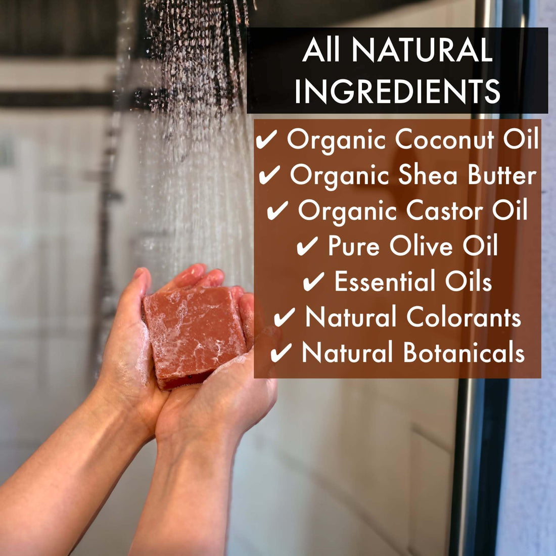 Natural Amor Organic Handmade Soap Bar Set (4 Pack), Made with Natural Ingredients, Cold Process Soap, Soap Gift Set for Women