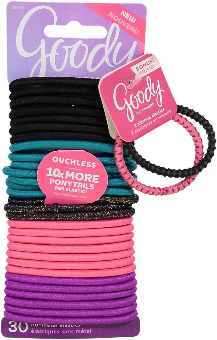 Goody Ouchless Elastics, Glitterazzi 06490, 30 count