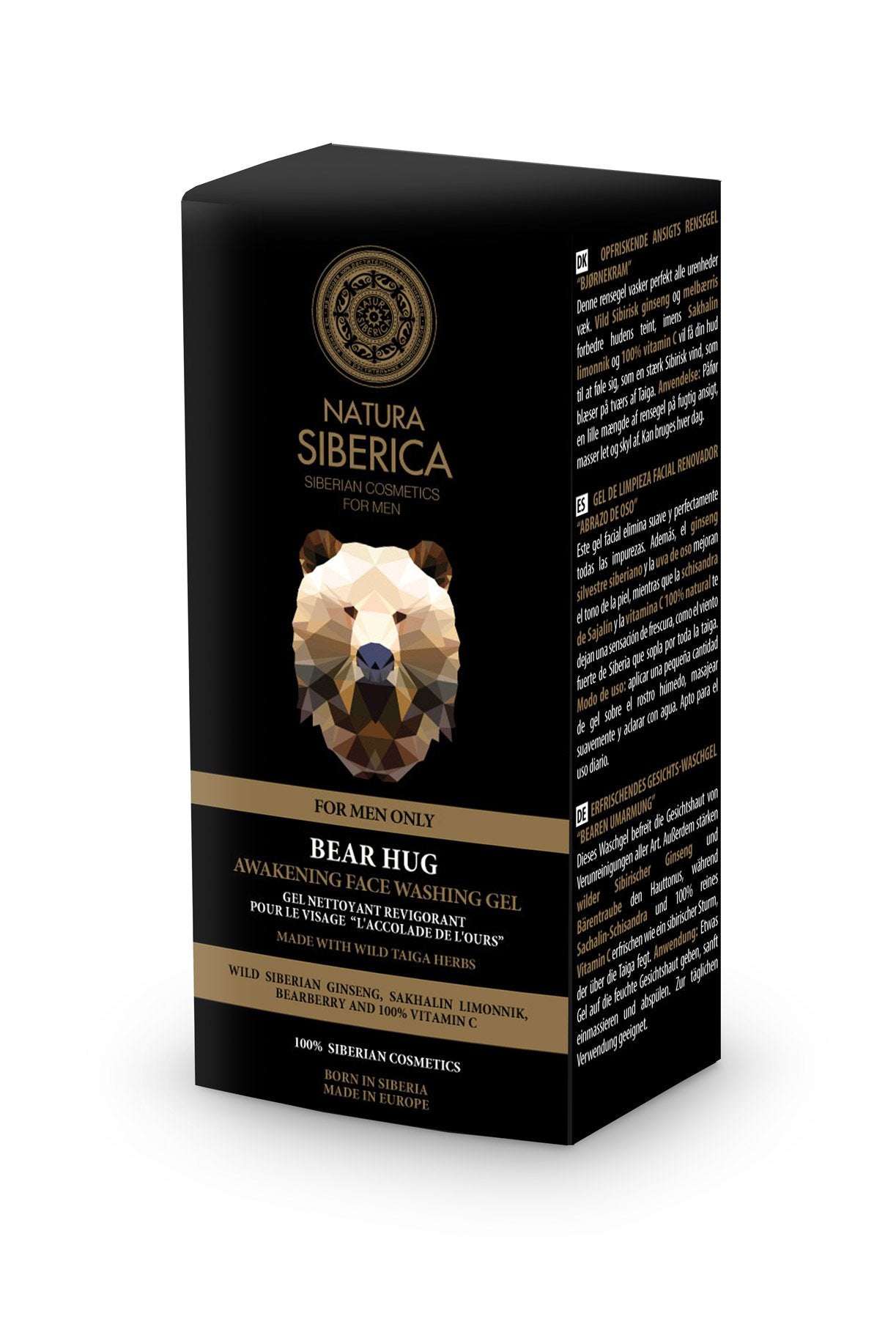 Natura Siberica For Men Only Bear Hug Face Washing Gel 150ml