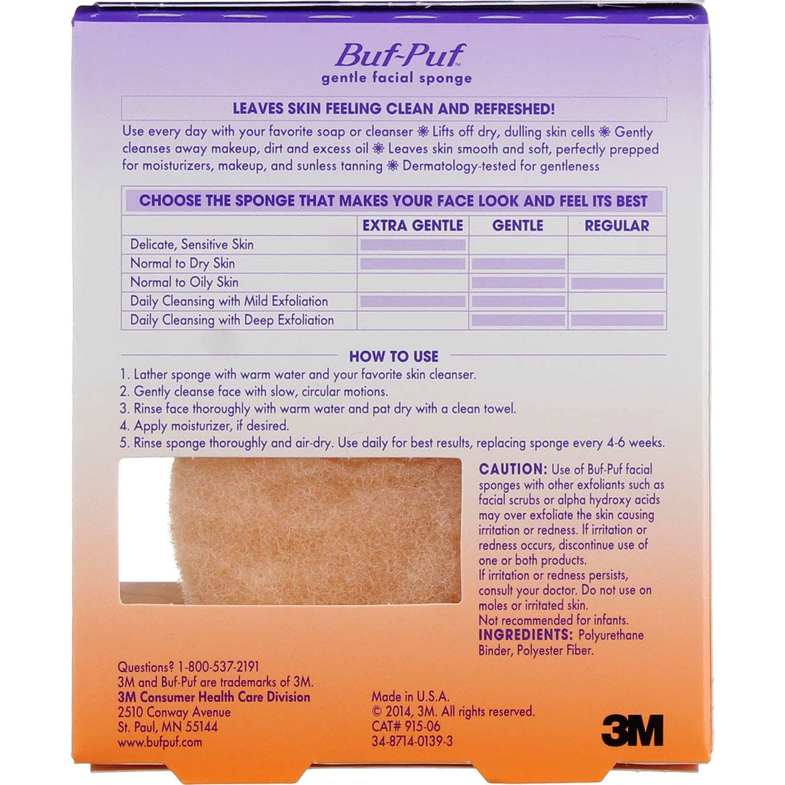 Buf Puf Gentle Size 1s Buf-Puf Gentle Facial Sponge