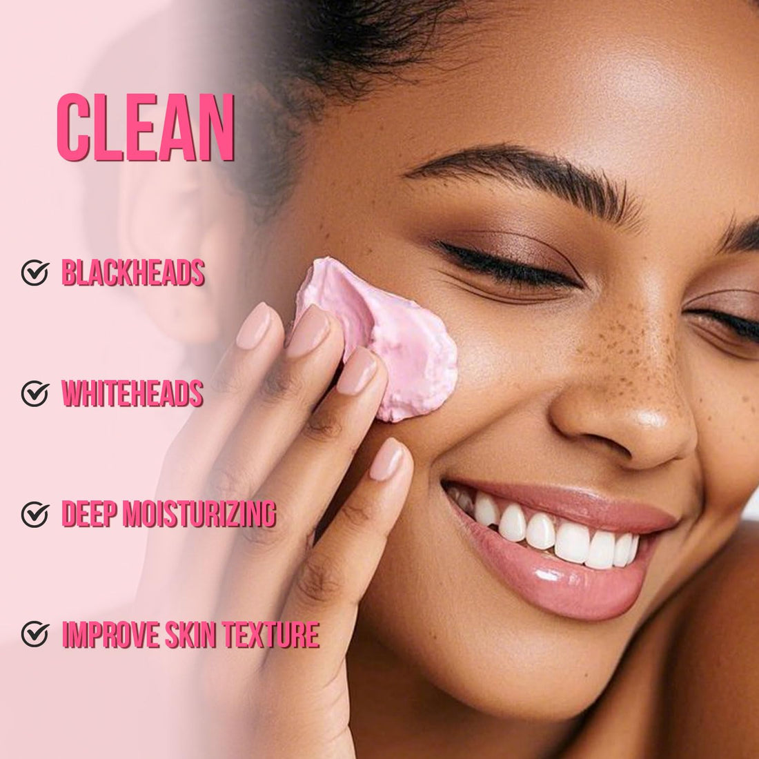 MYMERRY Cleansing Balm, Naturium Makeup Remover Balm for Sensitive Skin, Waterproof Mascara Makeup Remover, Face Eyes Lip Cleanser, Peach Scented, Coconut Oil, Vitamin E & Hyaluronic Acid, 2.65 Oz