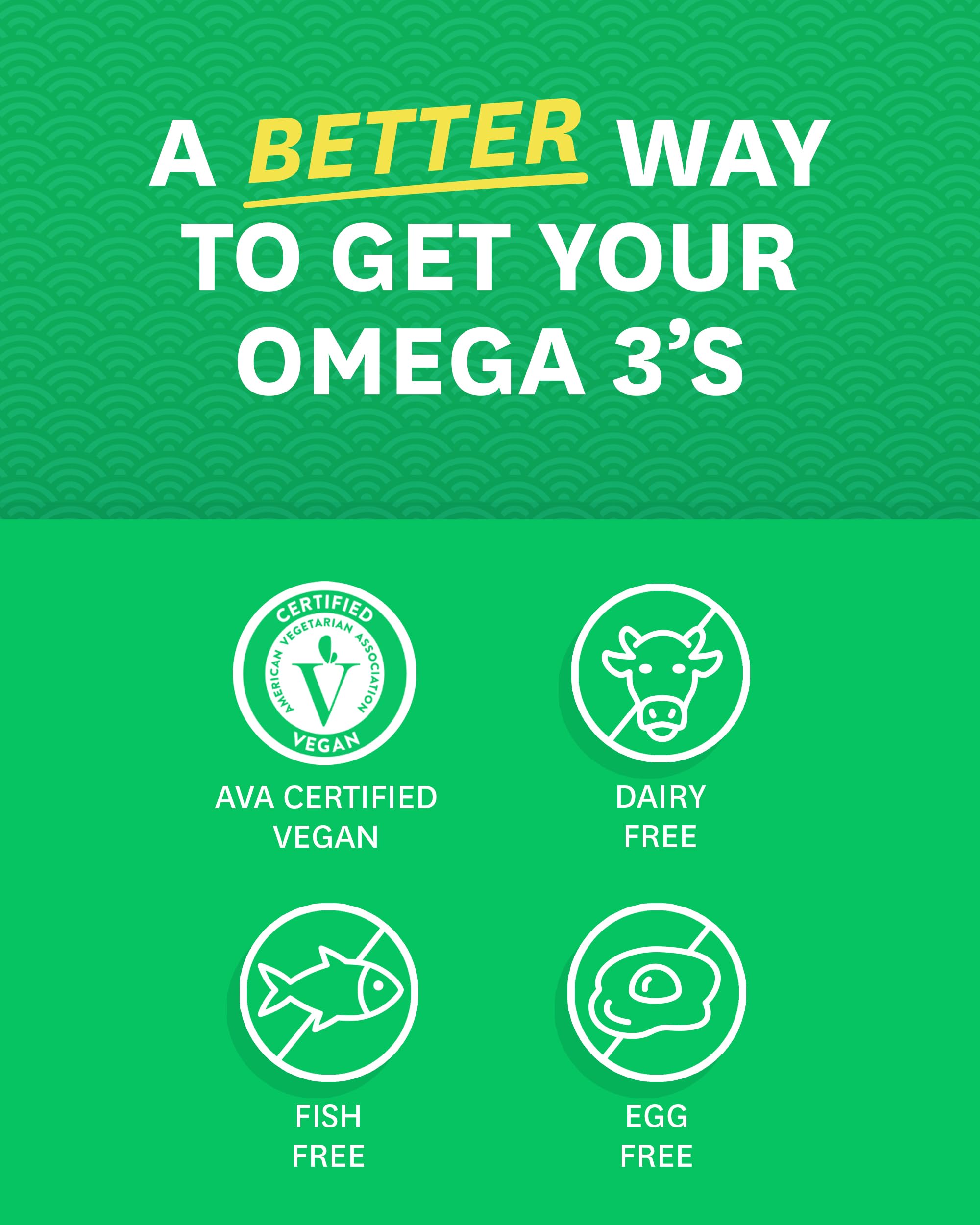 Zenwise Health Vegan Omega 3 Supplement for Women and Men from Marine Algae Oil with DHA & EPA - Plant Powered Fish Oil Alternative, Sustainably Sourced for Heart, Eye & Joint Health -120 CT