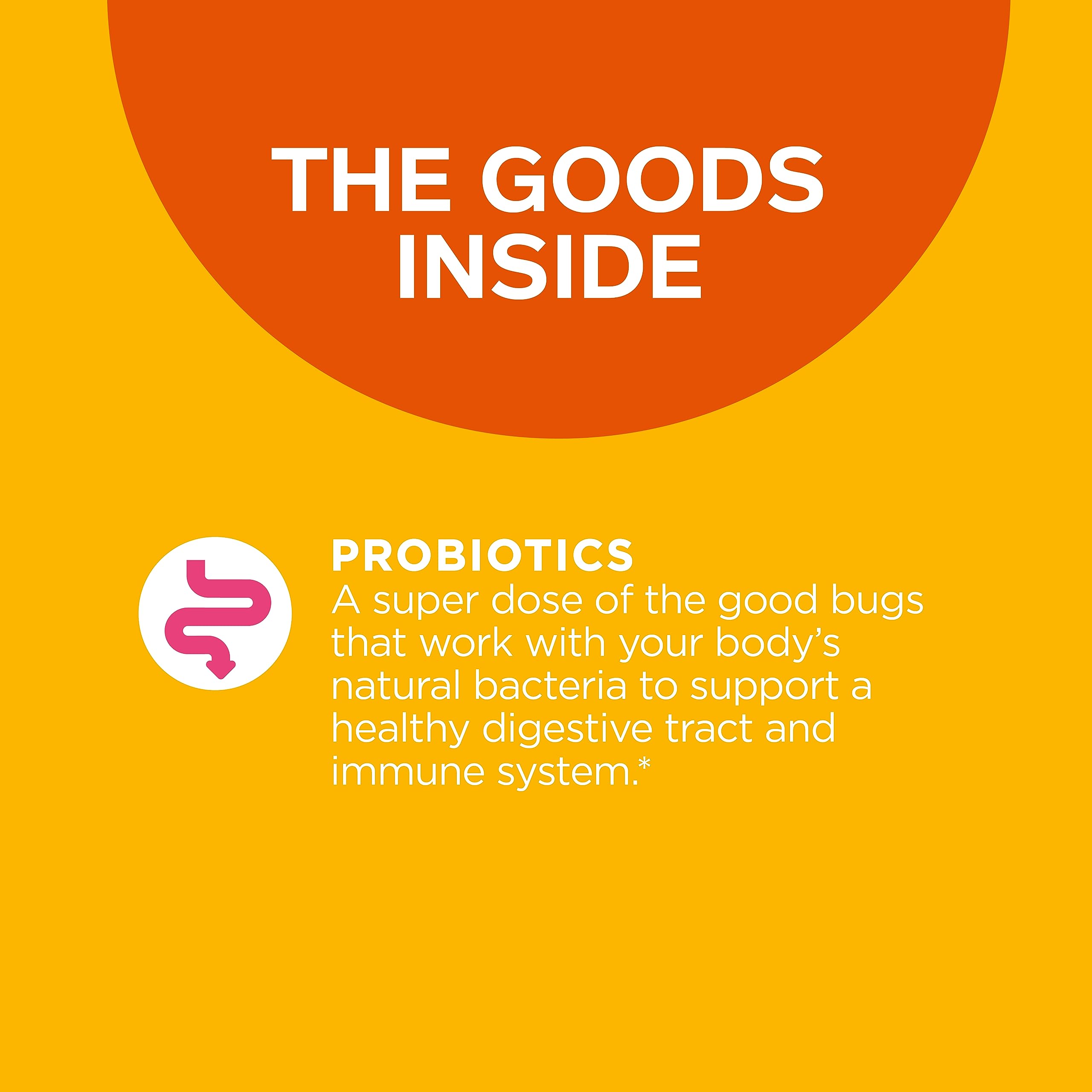 OLLY Purely Probiotic Gummy Supplements, Tropical Mango (Packaging May Vary), 50 Count