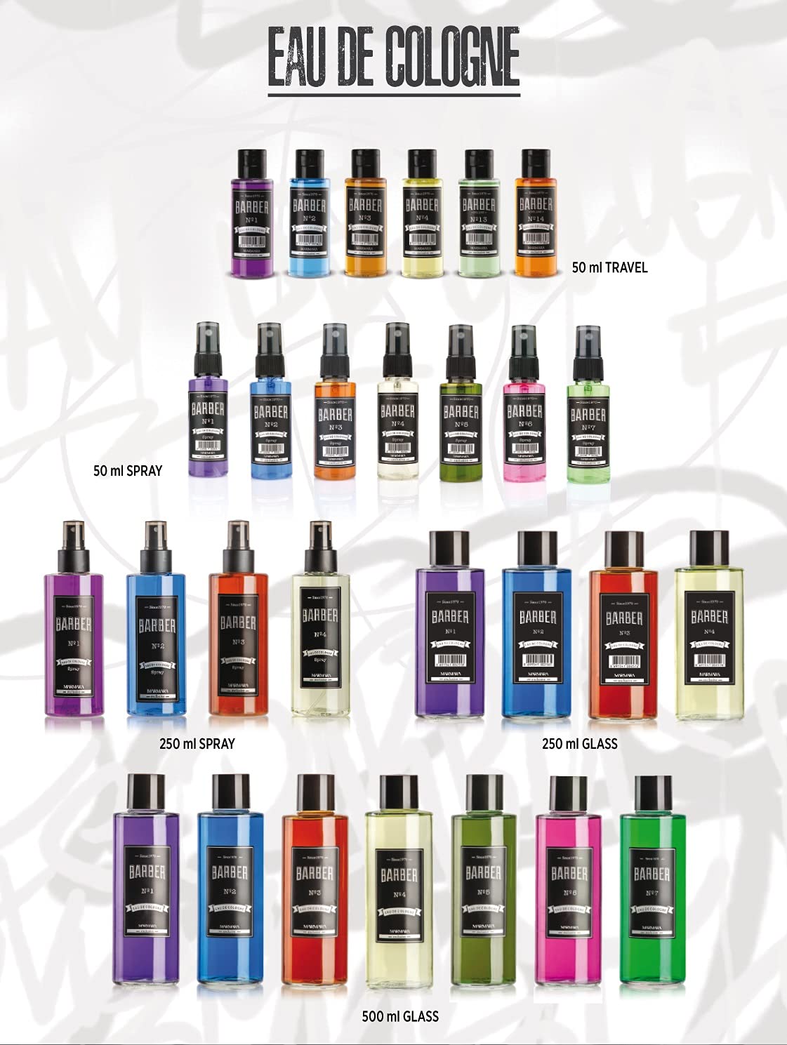 Marmara Barber Eau De Cologne 500ml (No 1 Purple)