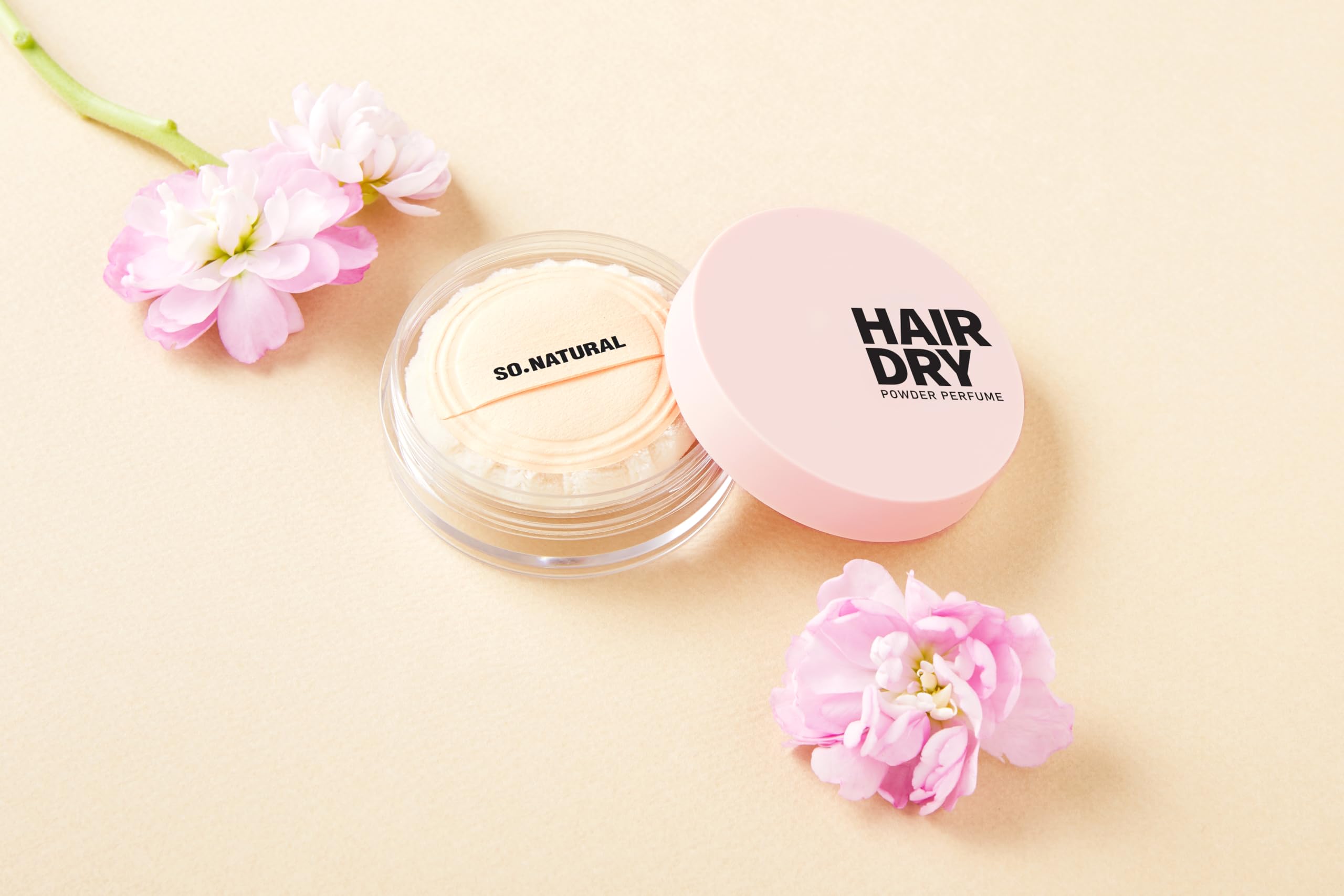 [So'natural Powder4room] Hair Dry Powder Perfume, 0.15 oz (4g) | A Floral Scent Powder Dry Shampoo | Dry Shampoo Powder | Korean Cosmetics | Hair Care | Dry Shampoo | Fresh Hair