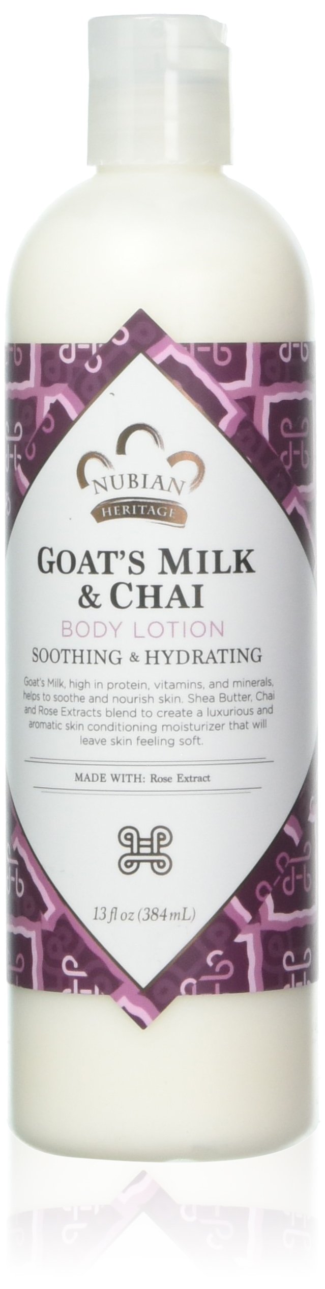 Nubian Heritage Body Lotion Goat's Milk & Chai With Rose Extract - 13 Fl Oz