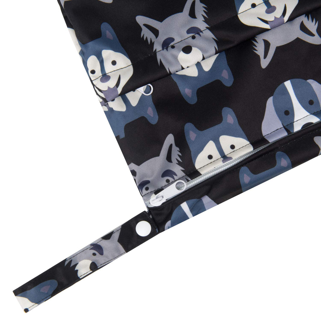 ALVABABY 2pcs Cloth Diaper Wet Dry Bags Waterproof Reusable with Two Zippered Pockets Travel Beach Pool Daycare Soiled Baby Items Yoga Gym Bag for Swimsuits or Wet Clothes L93107