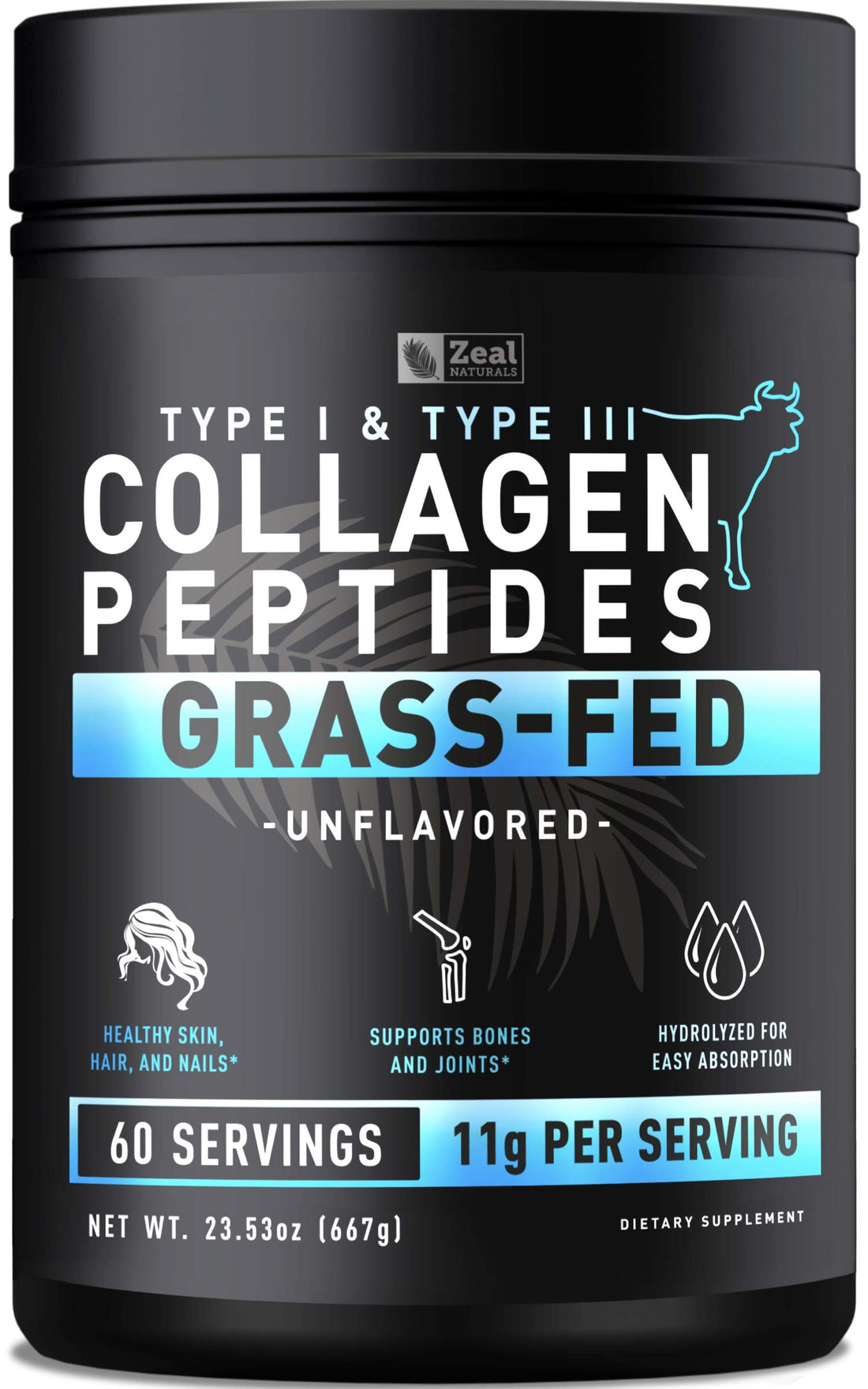 Pure Collagen Peptides Powder (60 Serv.)