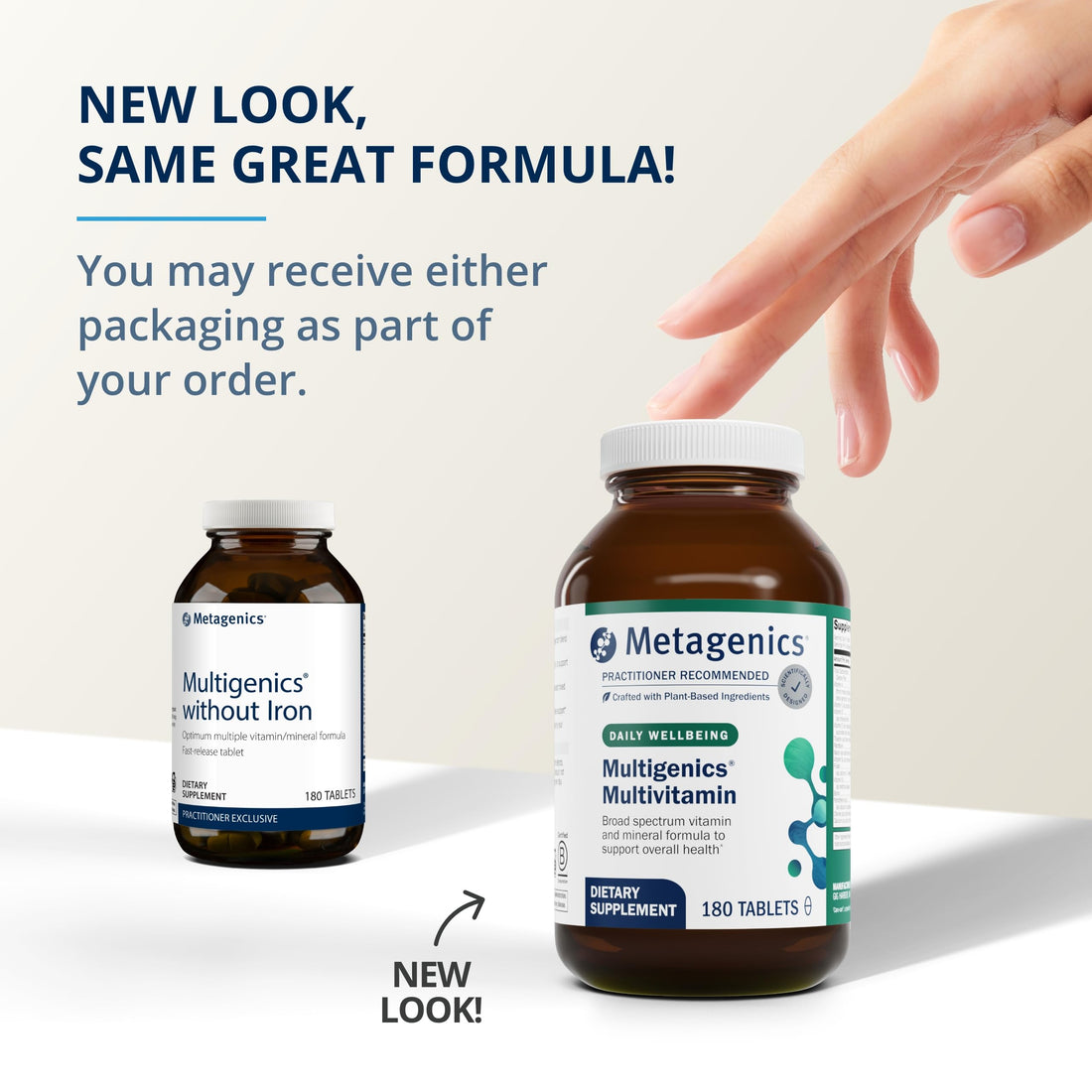 Metagenics Multigenics Multivitamin - Fast Release Multivitamin - Everyday Dietary Supplements - with Quercetin, Beta-Carotene & More - Non-GMO - Gluten-Free - 180 Tablets