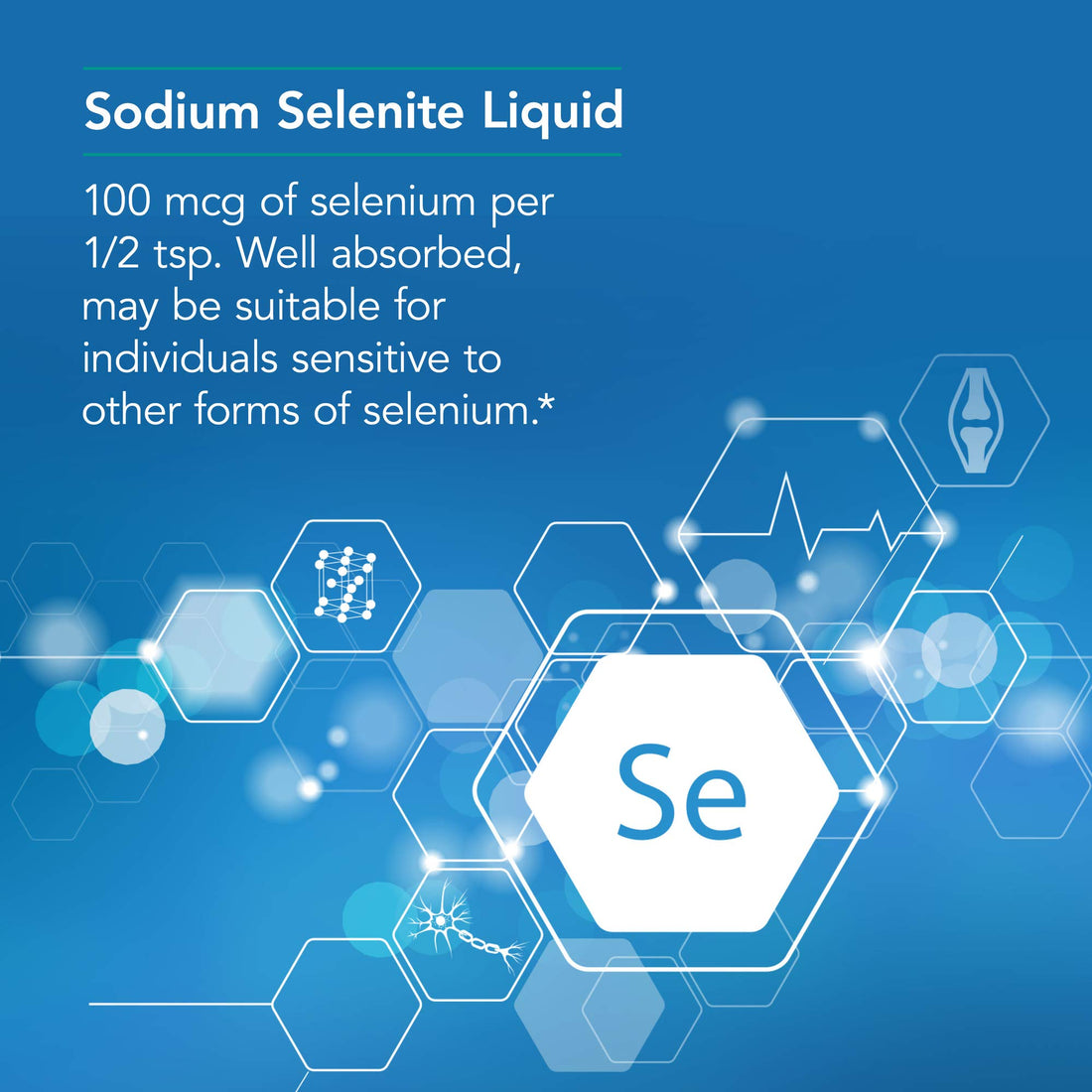 Nutricology Selenium Solution - Well-Absorbed Selenium Liquid, Pure Sodium Selenite, Thyroid Support, Antioxidants, 100 mcg Supplement, Hypoallergenic - 8 Fl Oz