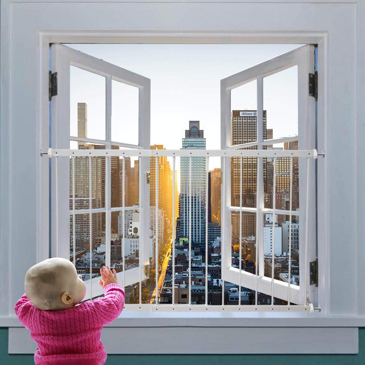 Fairy Baby Window Guards for Children Toddlers, Adjustable Wide Child Safety Window Guard Prevents Accidental Falls, Home Security Childproof Interior Bar Guard for Windows wide 31.49-36.22(1 panel)