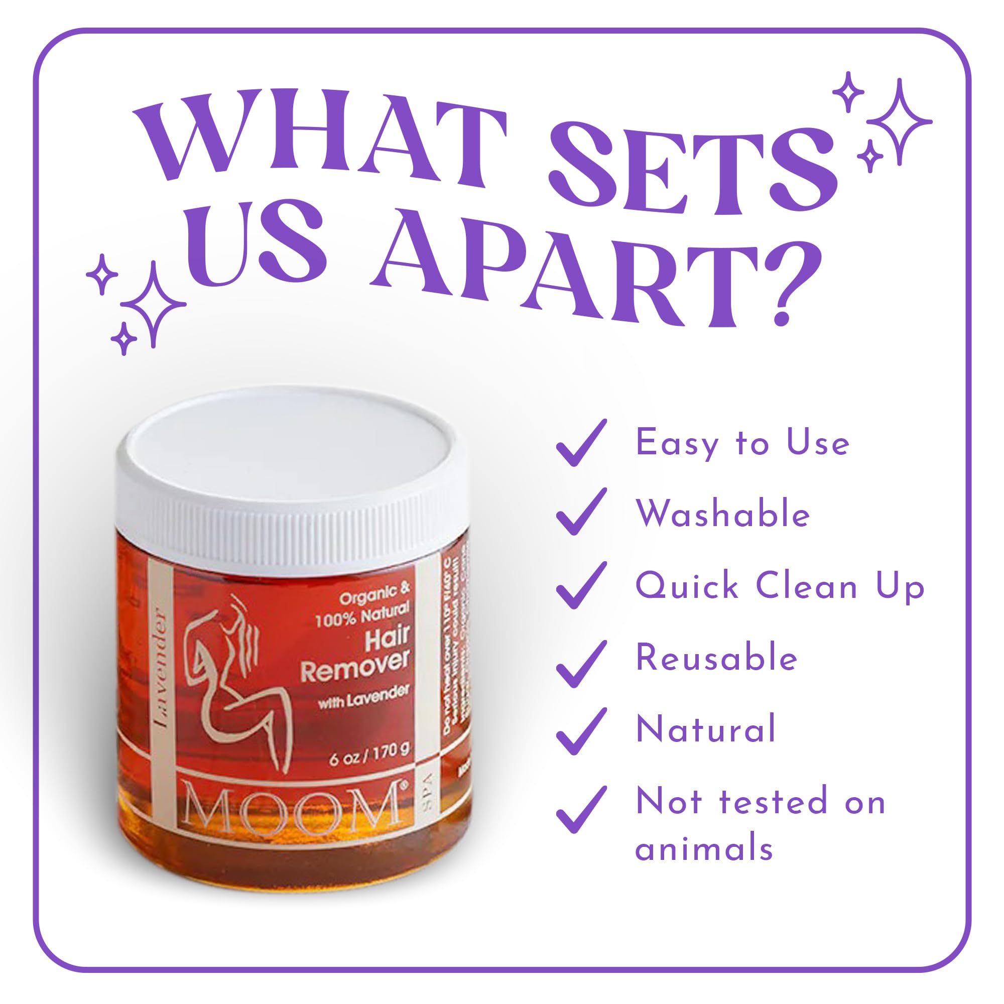 Moom Organic Hair Removal Kit With Lavender Spa Formula 1 Kit