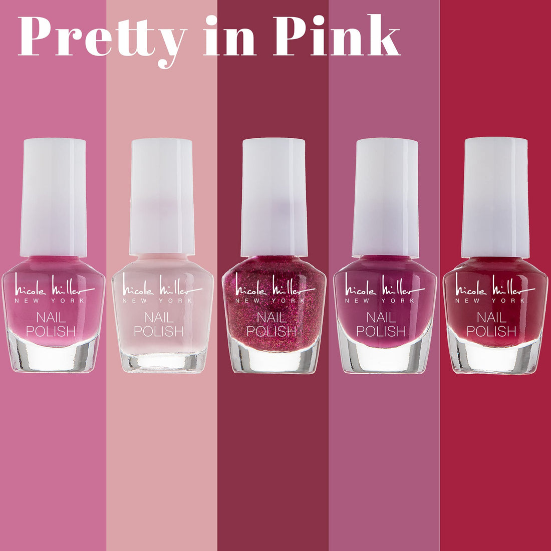 Nicole Miller New York Nicole Miller Mini Nail Polish Set/Floral Collection /15 Metallic And Trendy Colors