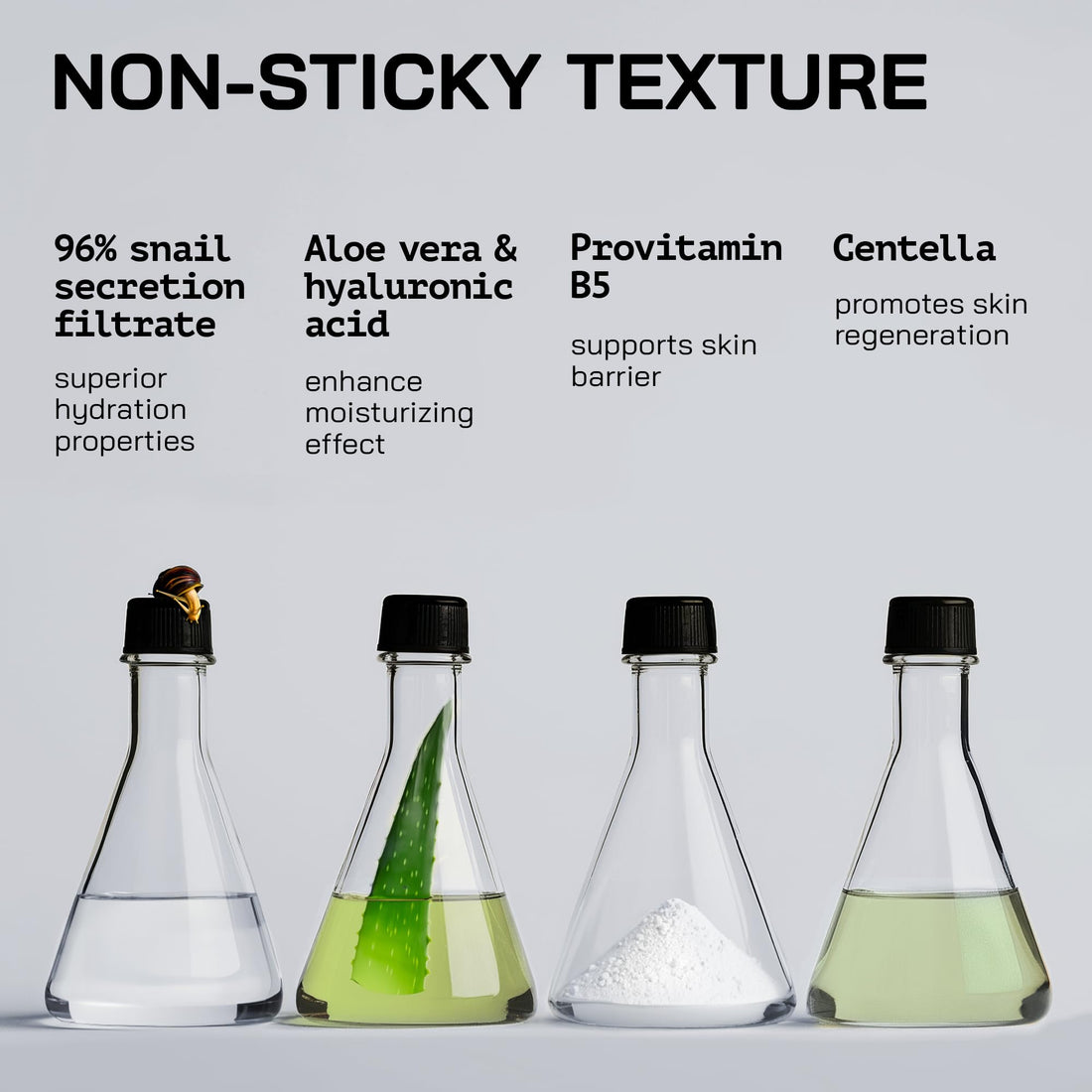 Snail Mucin Serum - Advanced Snail 96 Mucin Power Essence with Hyaluronic Acid & Centella - Skin Repair Hydrating & Moisturising Face Serum for Women - 3.38 Fl. oz 100 ml - Cruelty Free Skincare