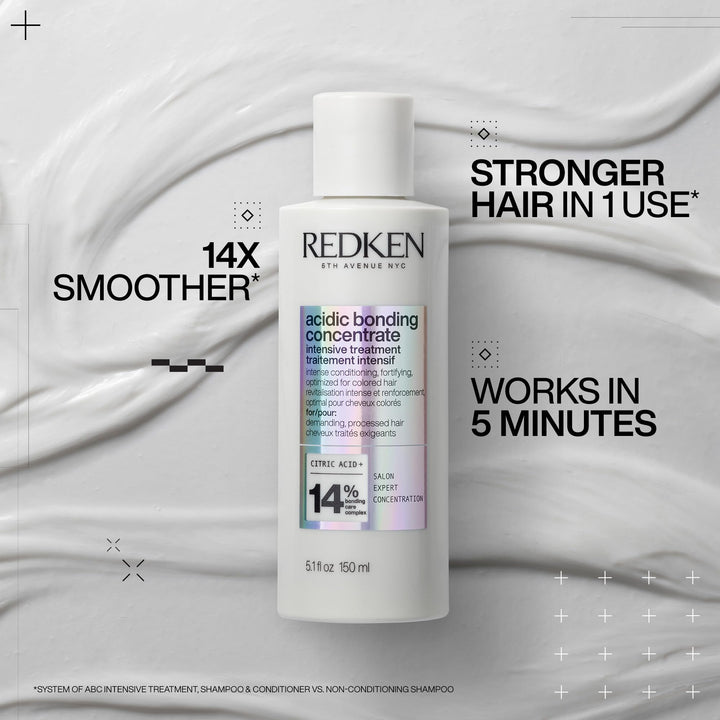 Redken Bonding Treatment for Damaged Hair Repair | Acidic Bonding Concentrate | For All Hair Types
