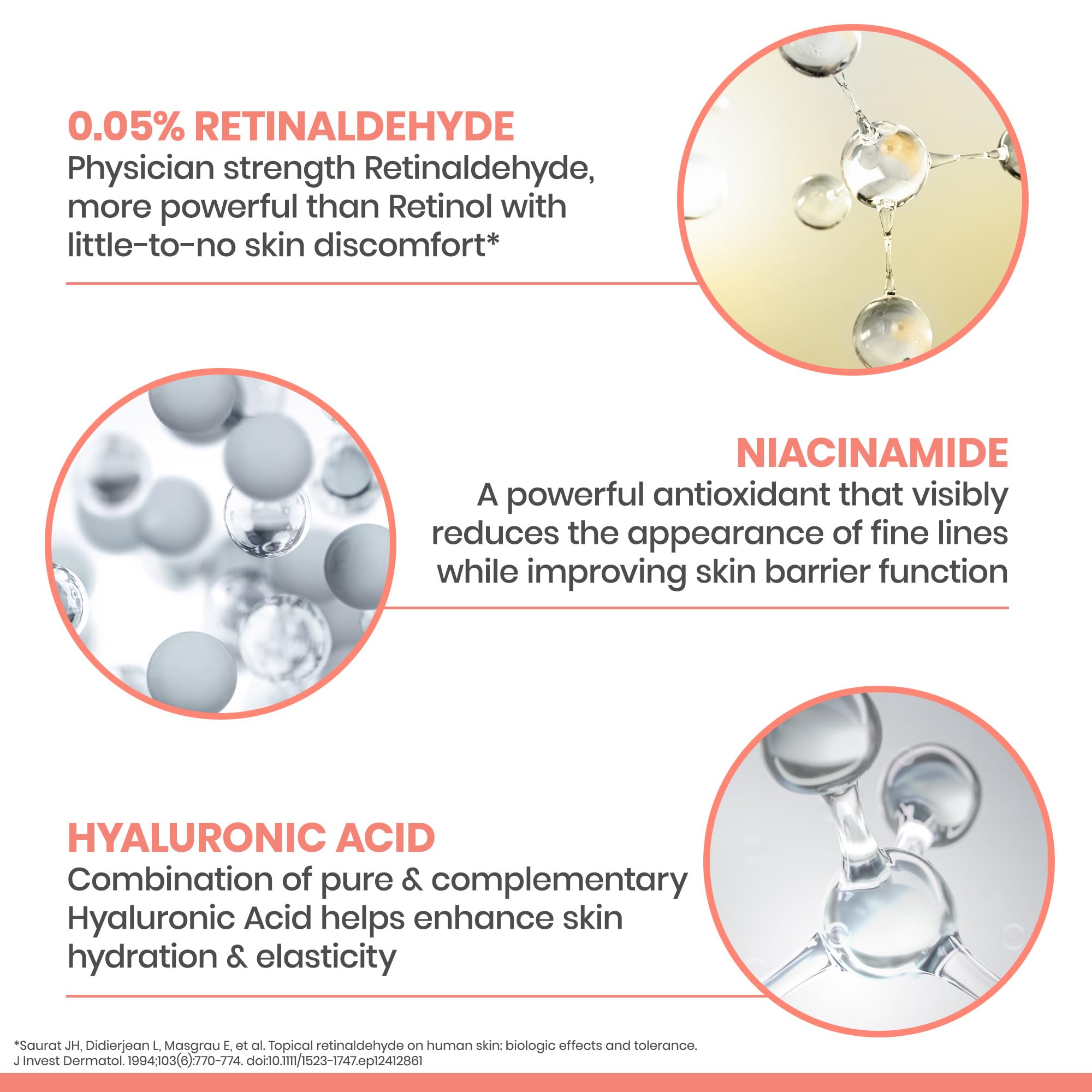 Avène Retrinal 0.05% Multi-Corrective Cream, anti-aging facial cream powered by retinaldehyde, 1 Fl Oz