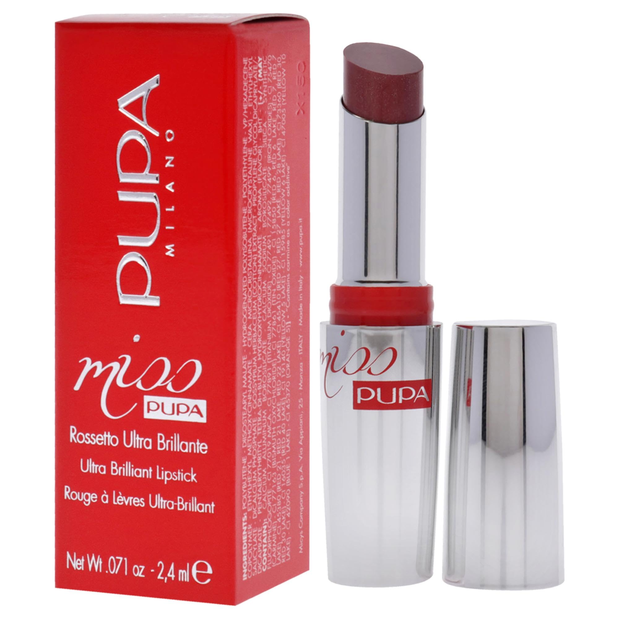 PUPA Milano Miss Pupa Lipstick Ultra-bright, crystal effect lipstick (603 UPPER EAST SIDE) (00245603)