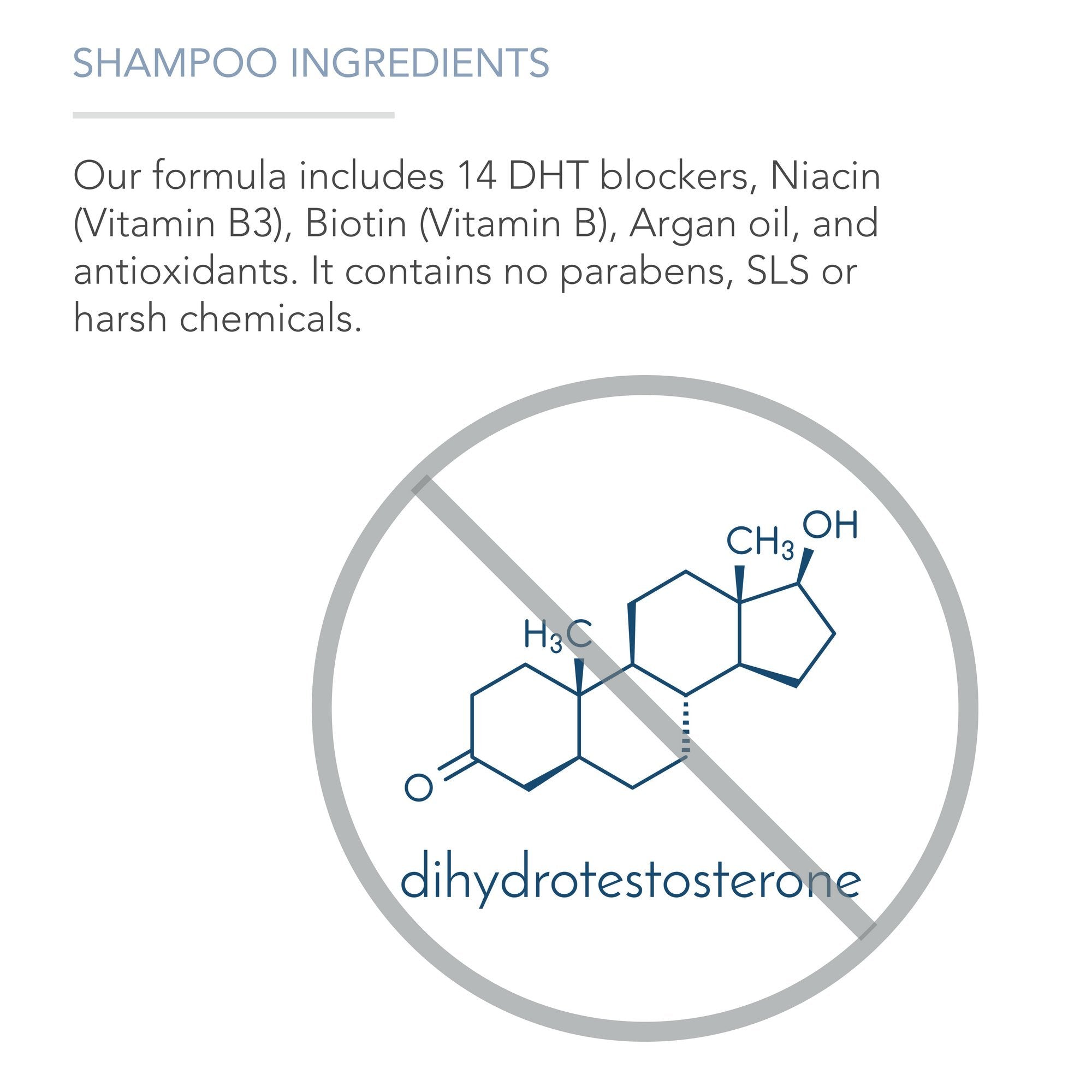 Pure Body Naturals Hair Loss Shampoo to Restore and Strengthen, Large 16 Ounce, DHT Blocker Shampoo for Thinning Hair, for Men and Women (Label Varies)