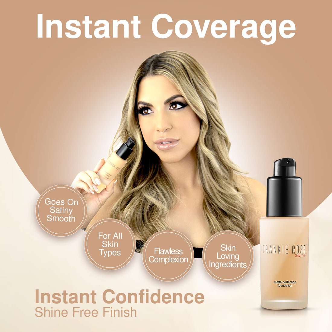 Frankie Rose Cosmetics Matte Perfection Foundation- Bare by Frankie Rose Cosmetics