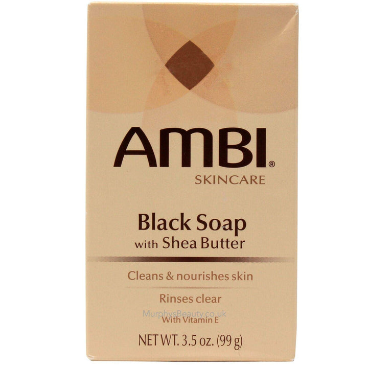 Ambi Cleansing Bar Soap Black W/Shea Butter 3.5oz