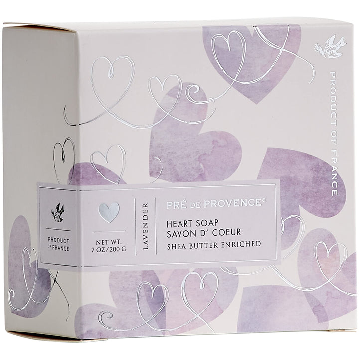 Pre de Provence Heart Shaped Gift Soap, 200 Gram, Lavender, (6282)
